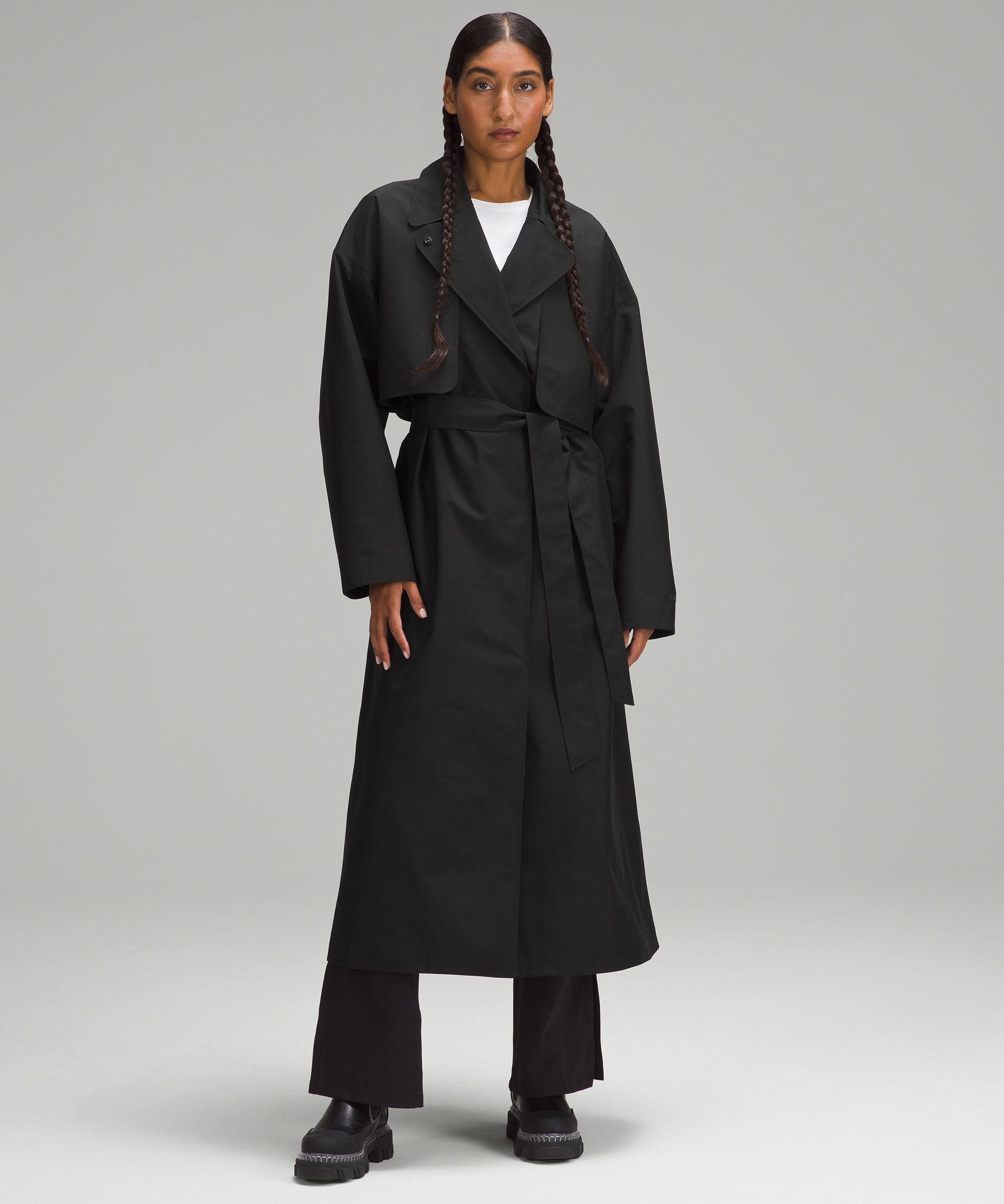 Oversized Tie Waist Trench Coat Lululemon FR