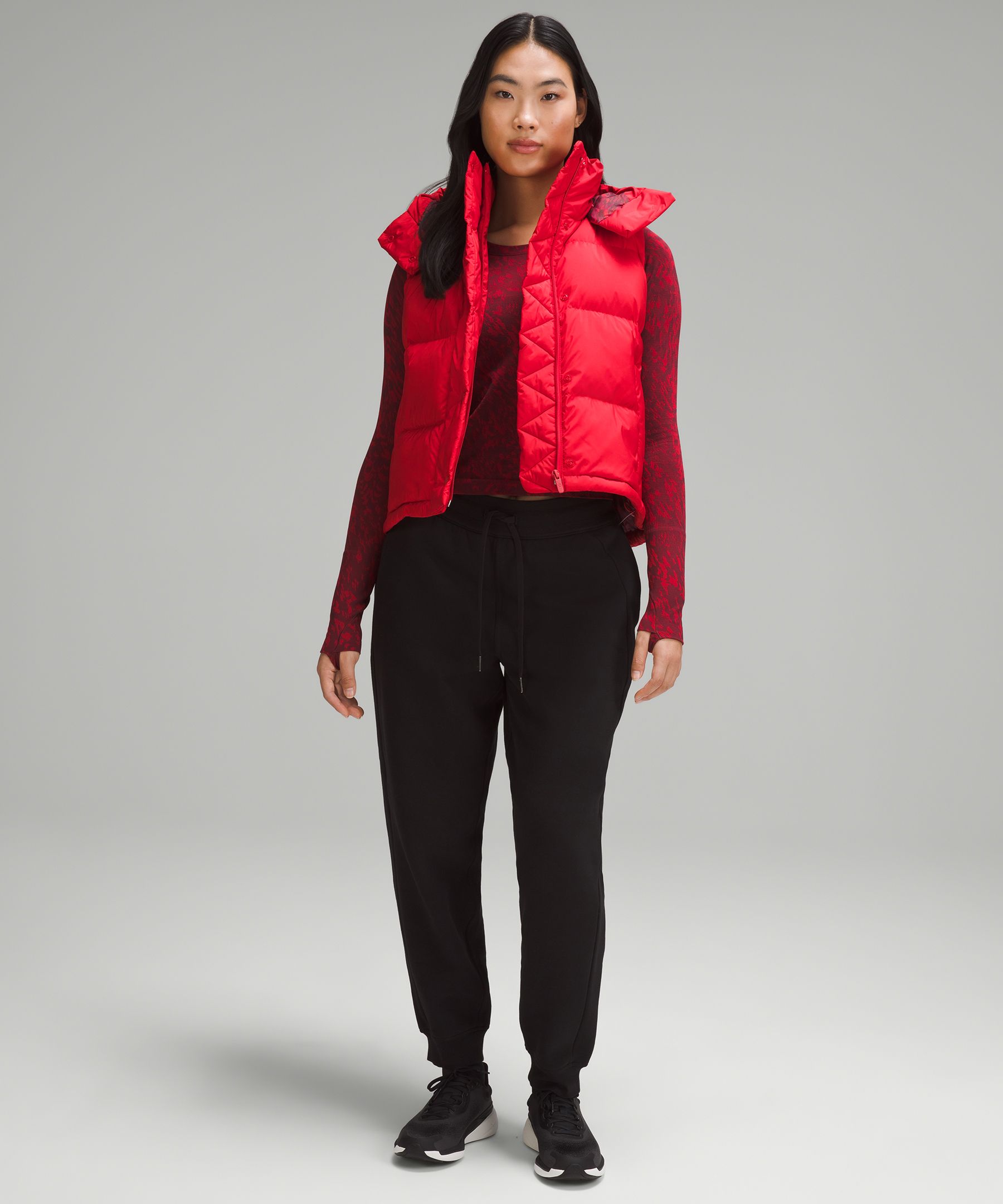 New Year Wunder Puff Cropped Vest, Women's Coats & Jackets