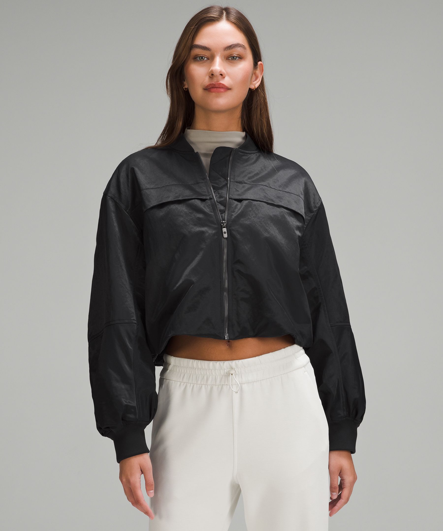 Lululemon black ruched crop - Gem