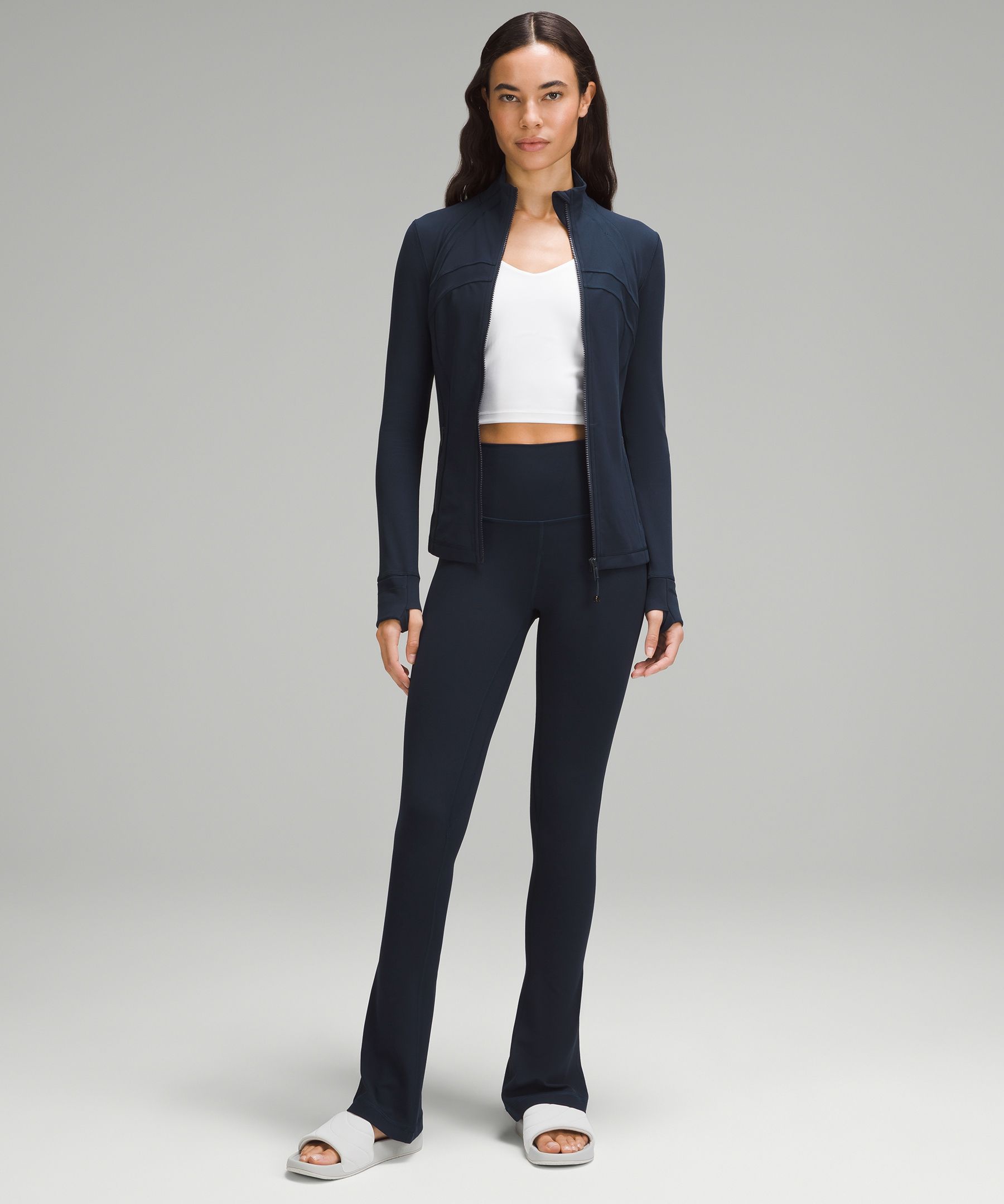 Instill (true navy, size 2) vs define (black, size 2) jackets : r/lululemon