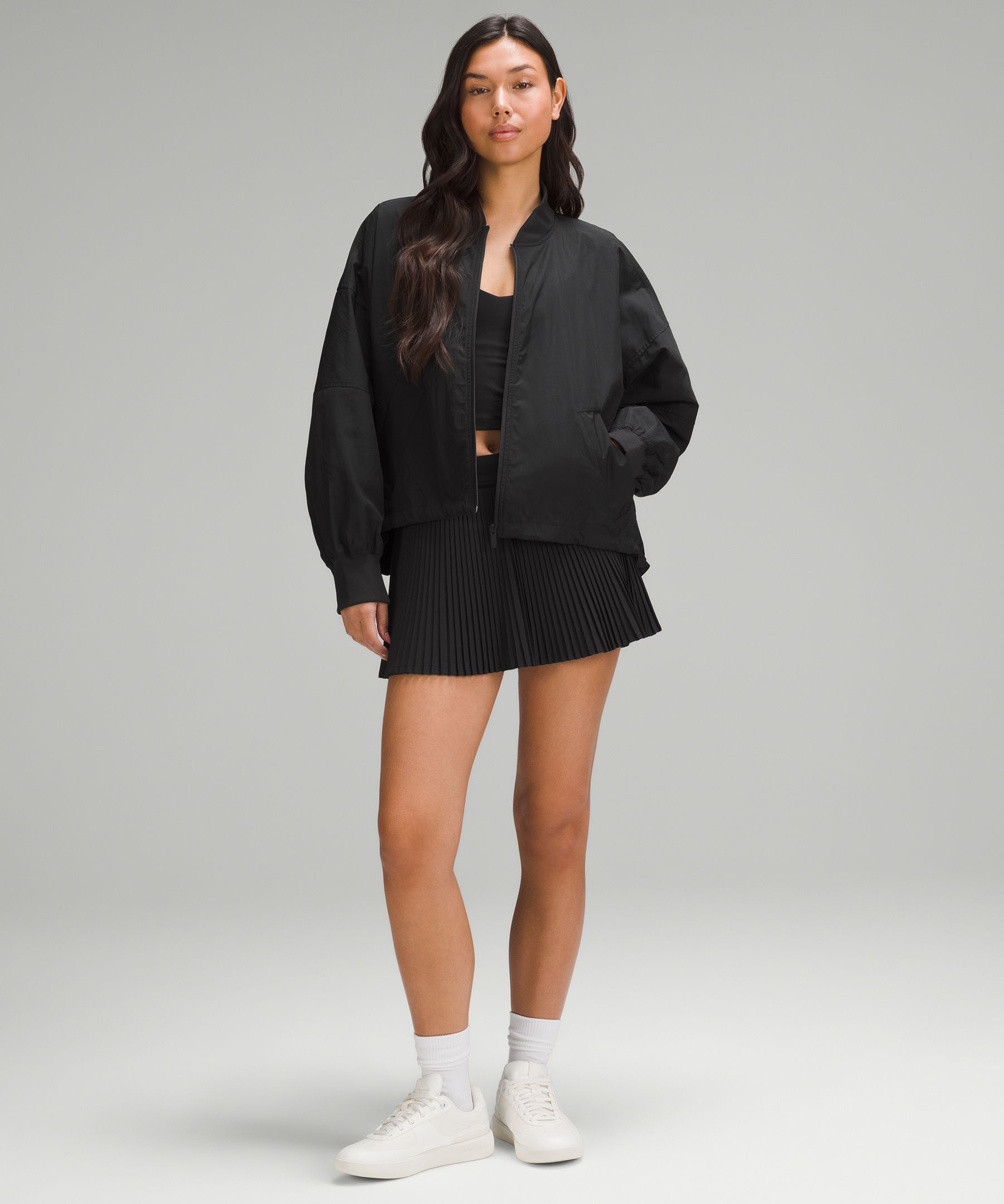 Shop Lululemon Lightweight Hem-cinch Bomber Jacket