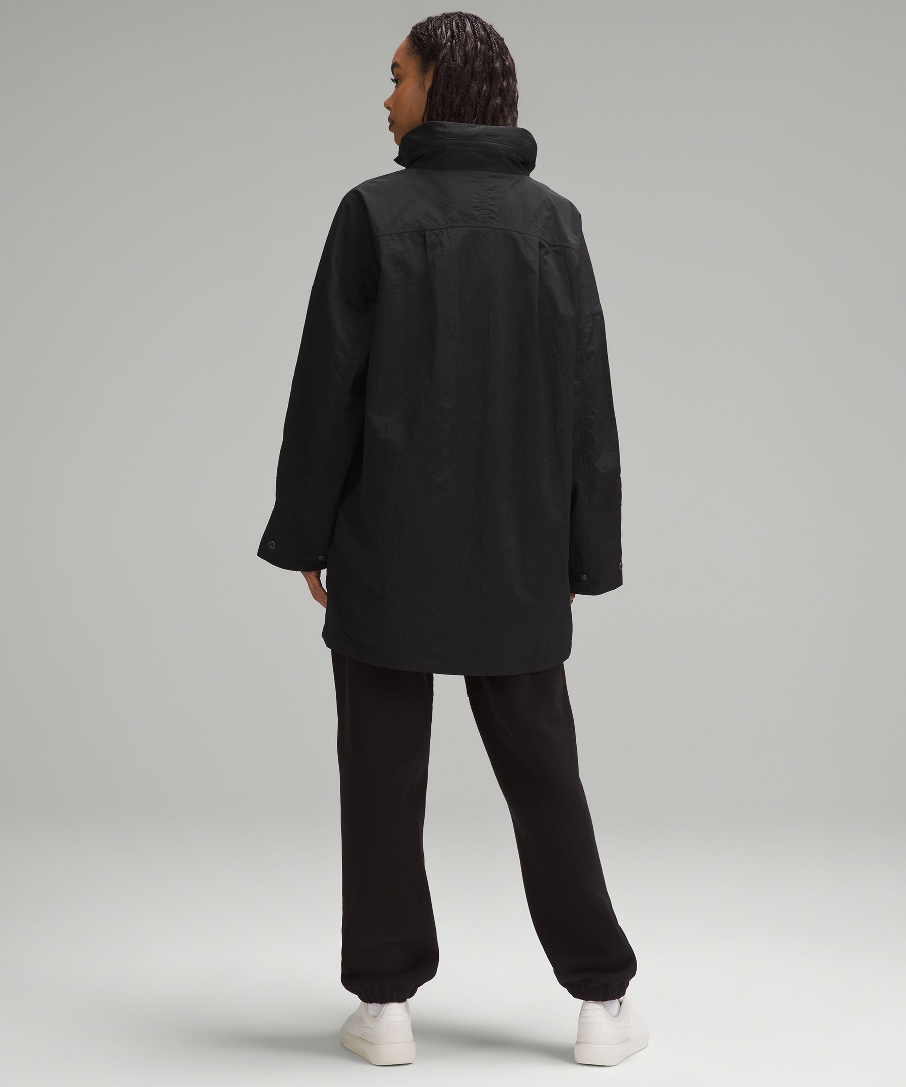 Hooded Mid-Length Utility Jacket | Women's Coats & Jackets