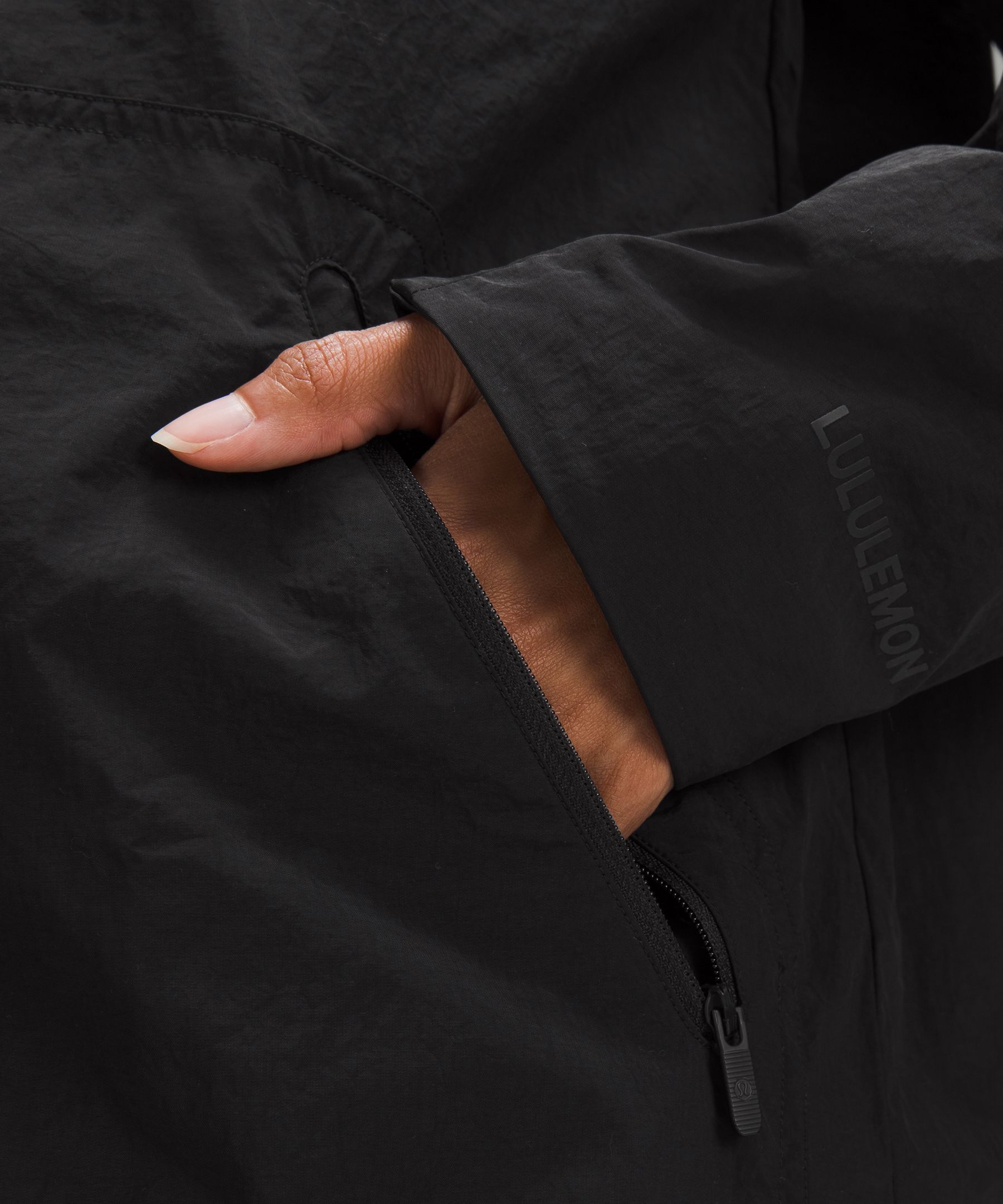 Shop Lululemon Hooded Mid-length Utility Jacket