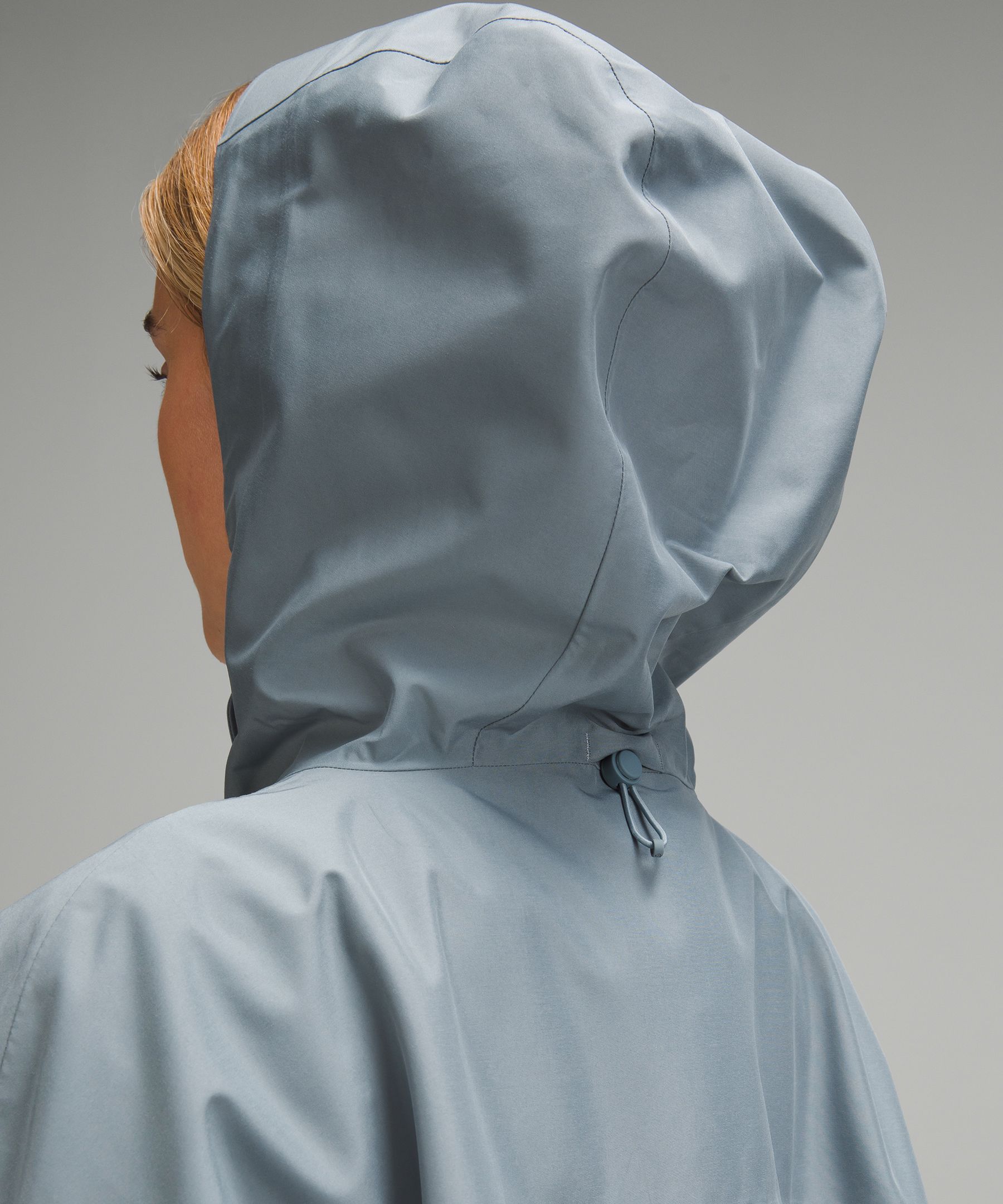 Shop Lululemon Mid-length Waterproof Rain Coat