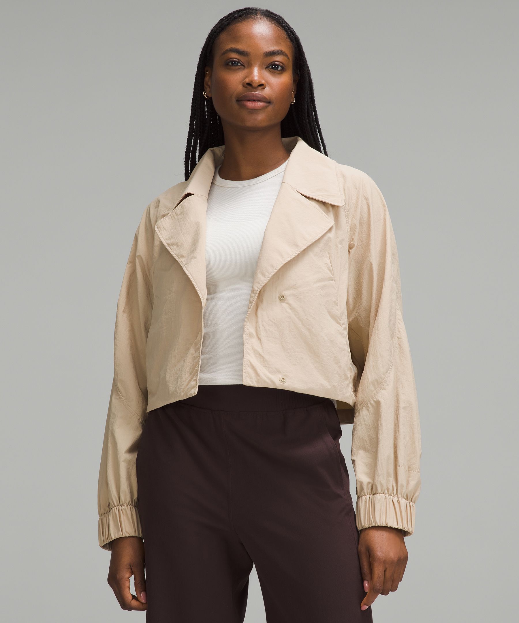 Cropped Trench Jacket, Women's Coats & Jackets