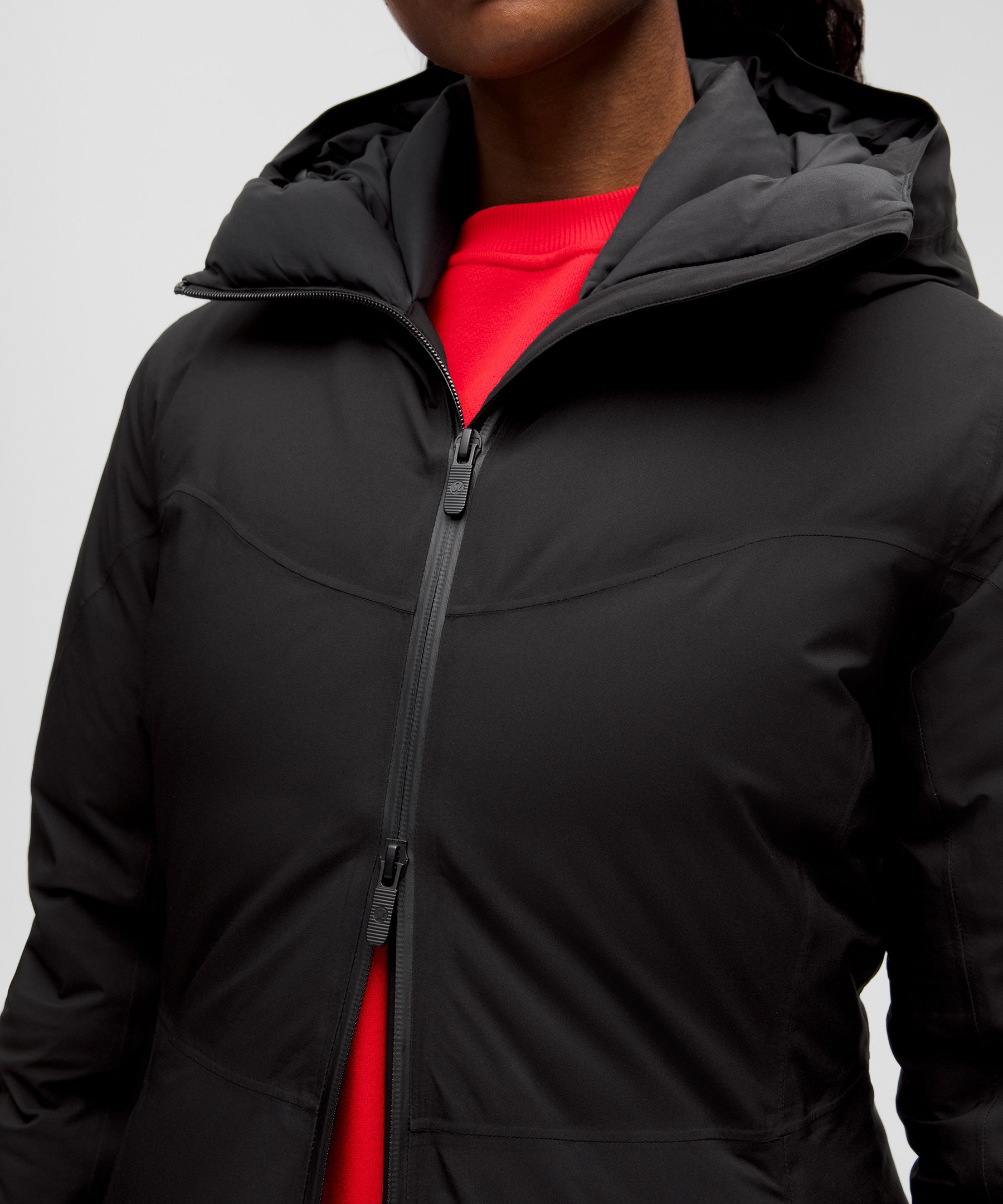 LULULEMON Flare Sleeve Cowl Neck Full Zip Jacket Black Women's 6