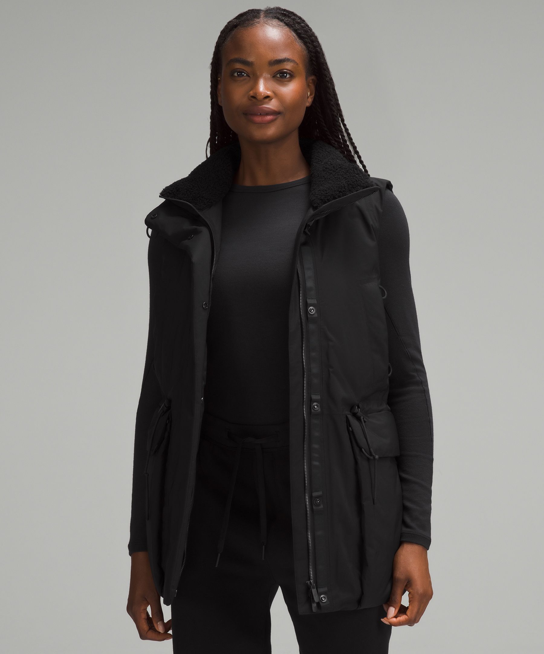 Lululemon Stretchseal Waterproof Down-filled Vest In Black