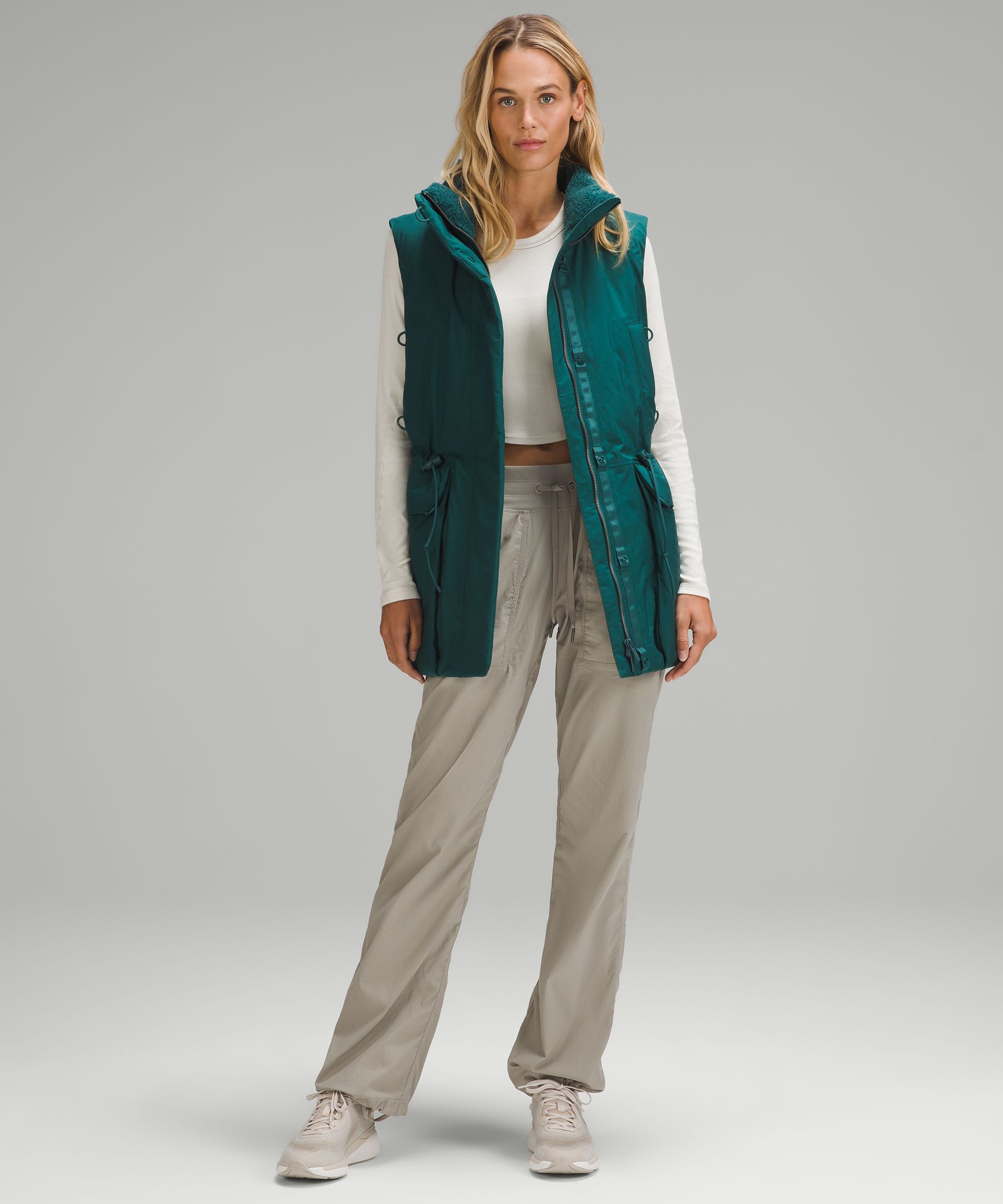 Lululemon Stretchseal Waterproof Down-filled Vest In Green