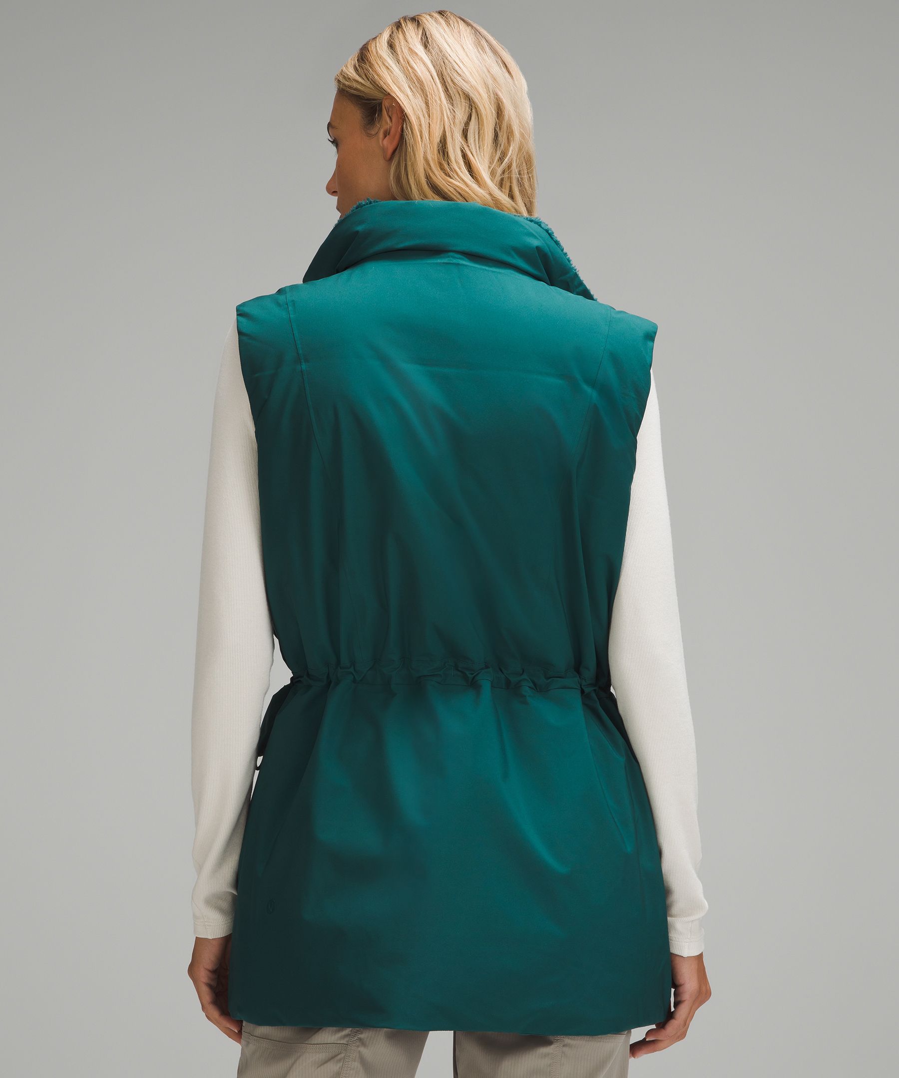 Lululemon Stretchseal Waterproof Down-filled Vest In Green