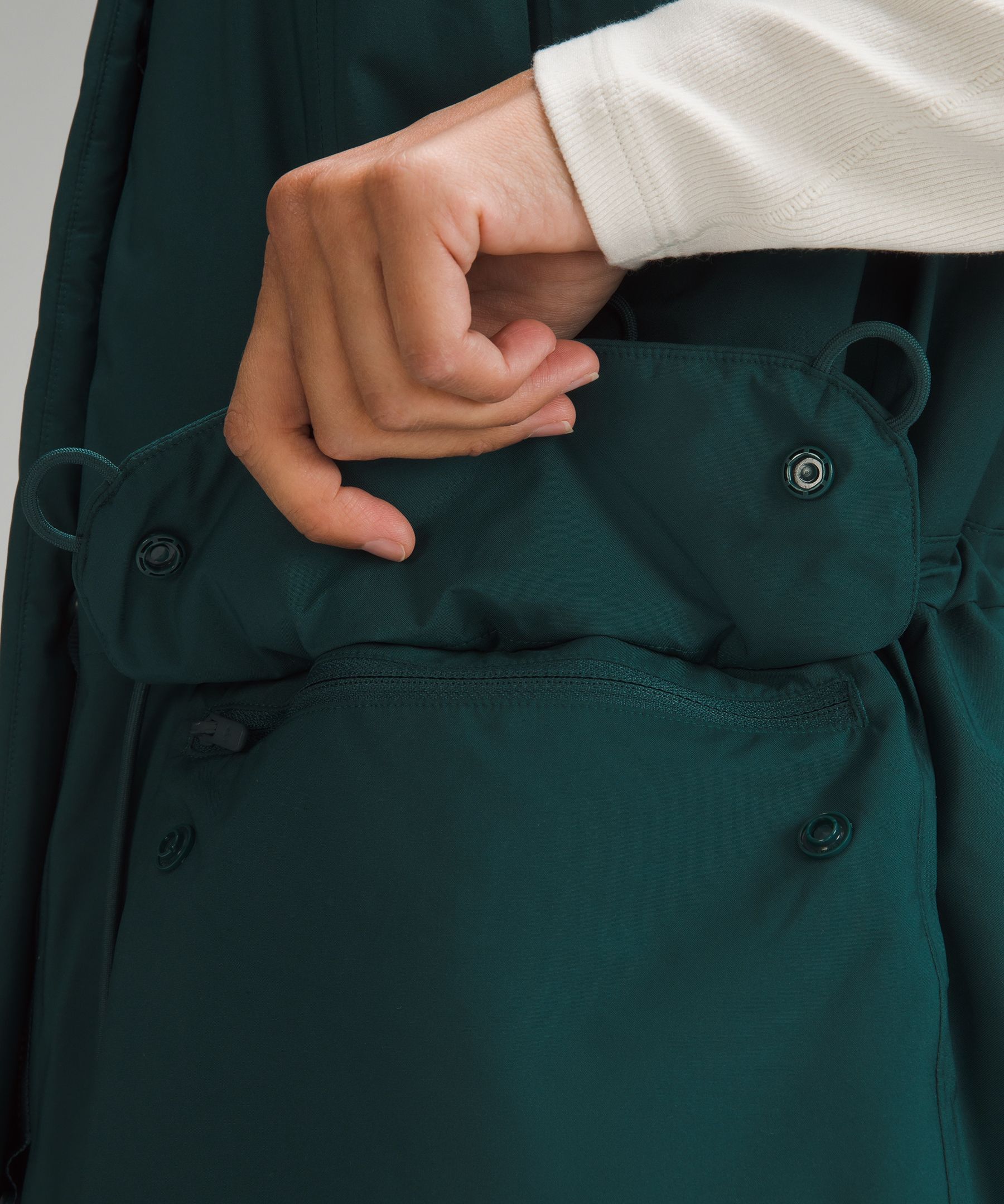 Lululemon Stretchseal Waterproof Down-filled Vest In Green