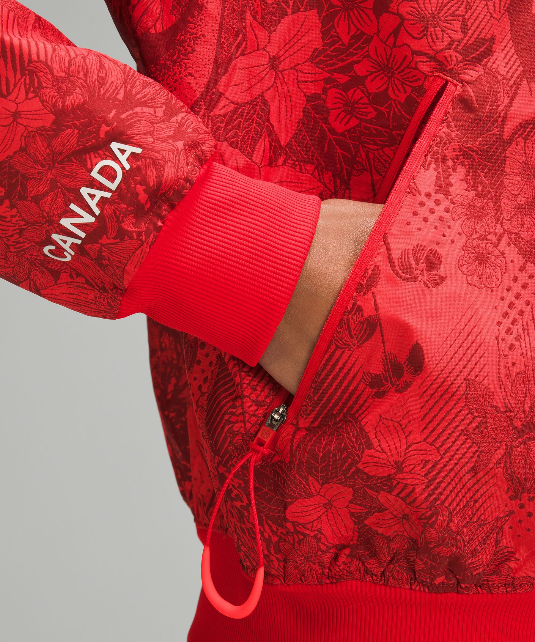 Team Canada Women's Vented Jacquard Bomber Jacket *COC Logo