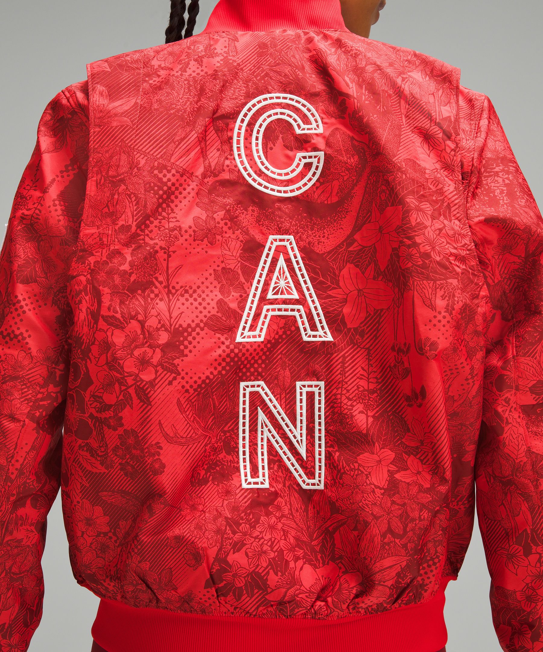 Team Canada Women's Vented Jacquard Bomber Jacket *COC Logo