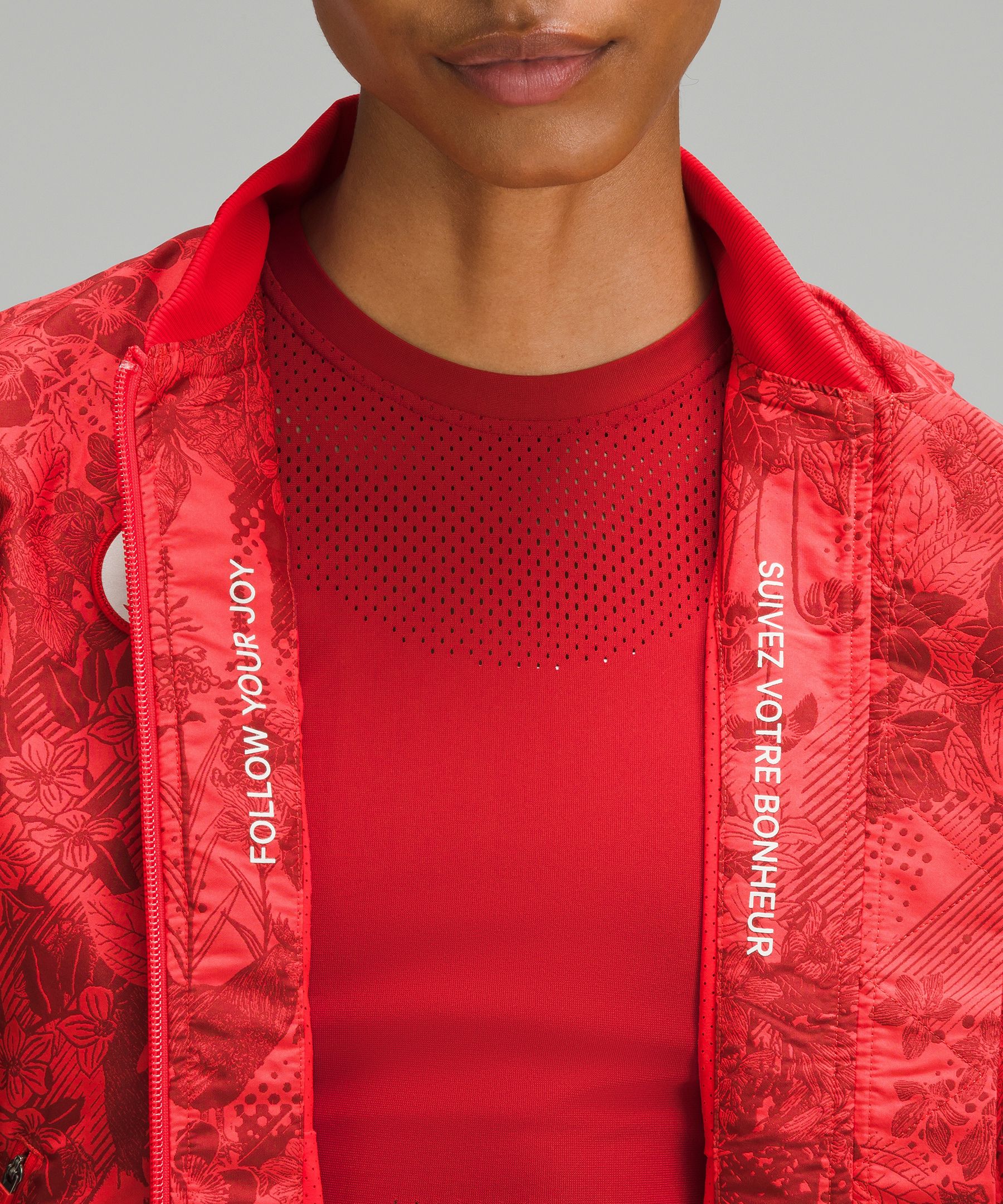 Team Canada Women's Vented Jacquard Bomber Jacket *COC Logo