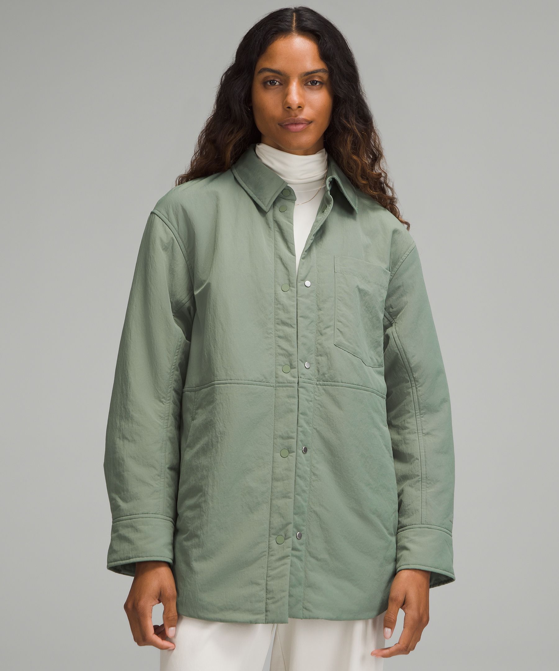 Lightweight Insulated Shirt Jacket - Green