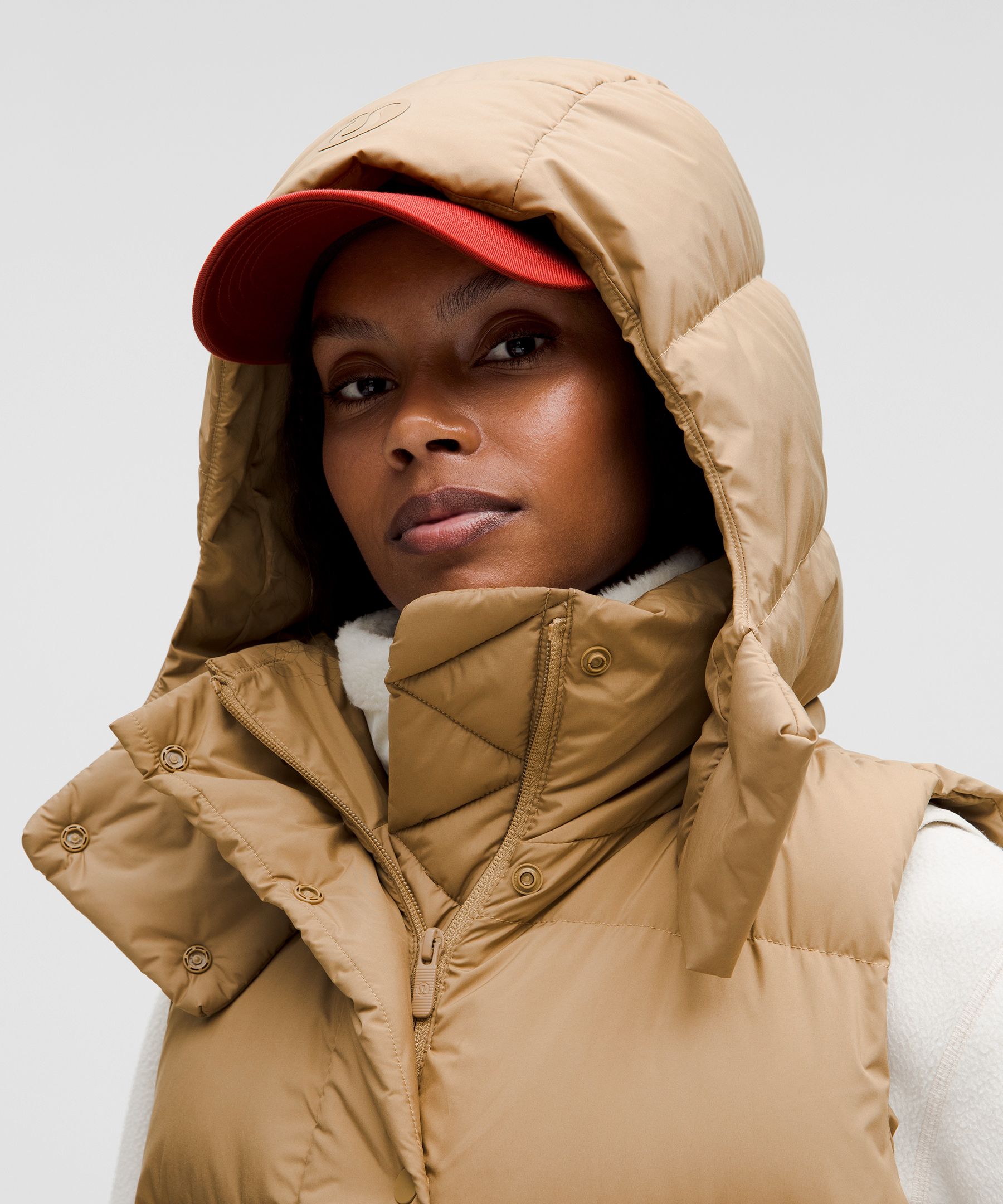 Lululemon Wunder Puff Mid-Length Vest - Bone - lulu fanatics
