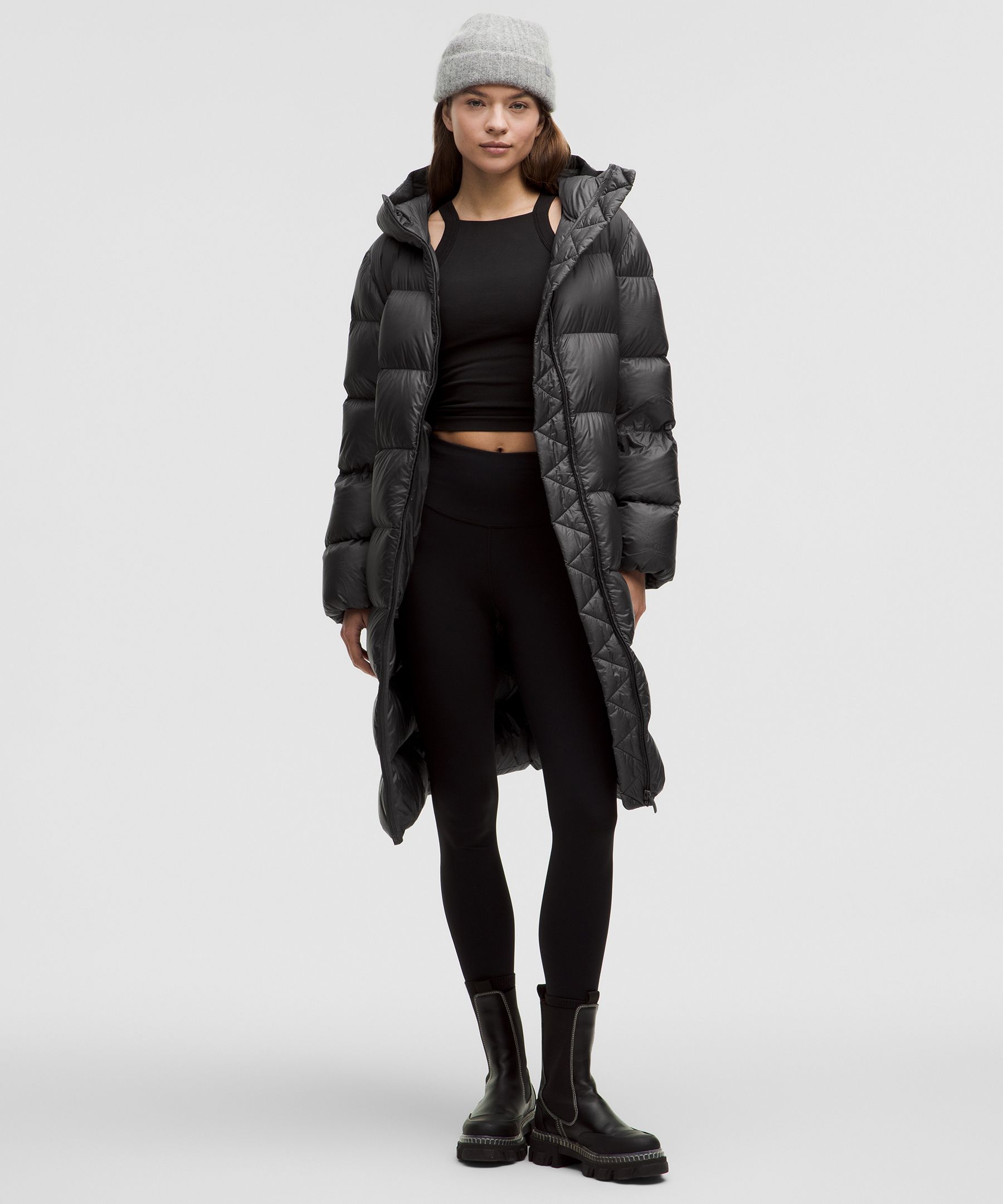 Featherweight 900-Down-Fill Long Puffer Jacket