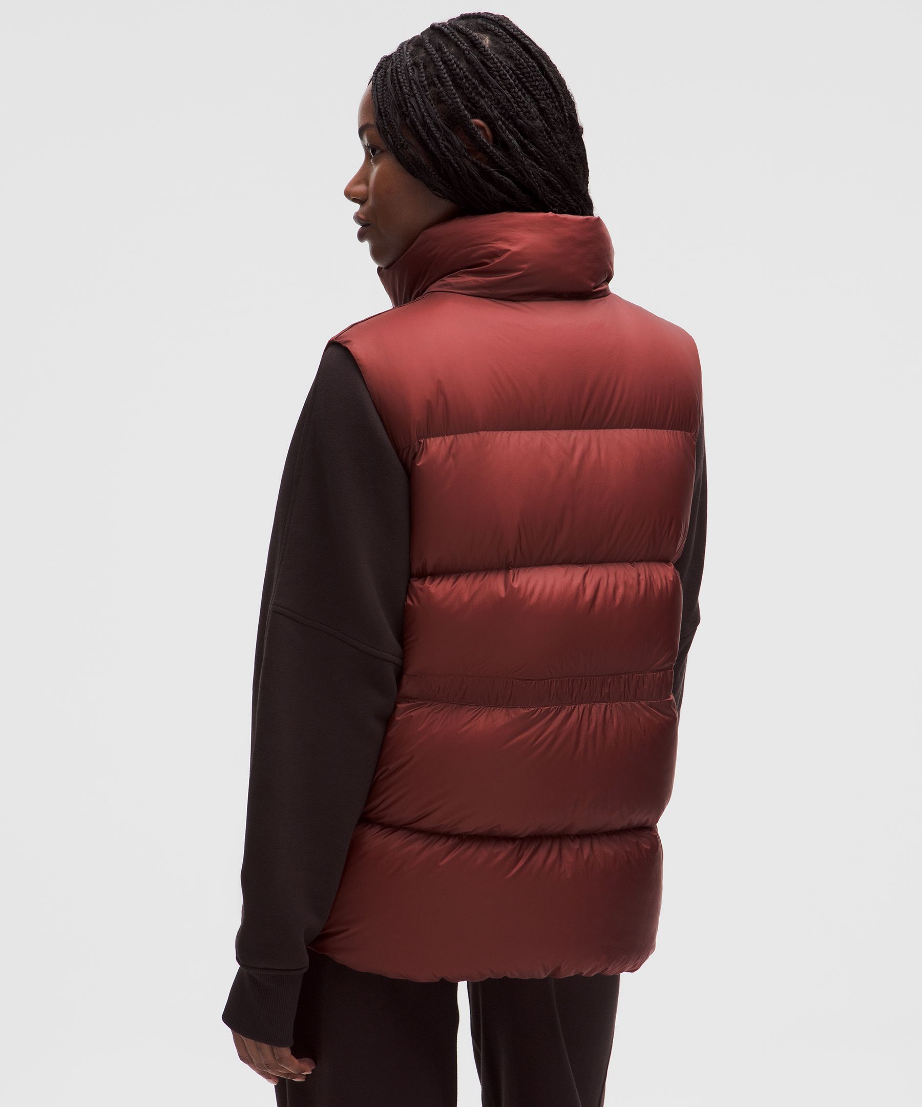 Lululemon Featherweight 900-down-fill Puffer Vest In Red
