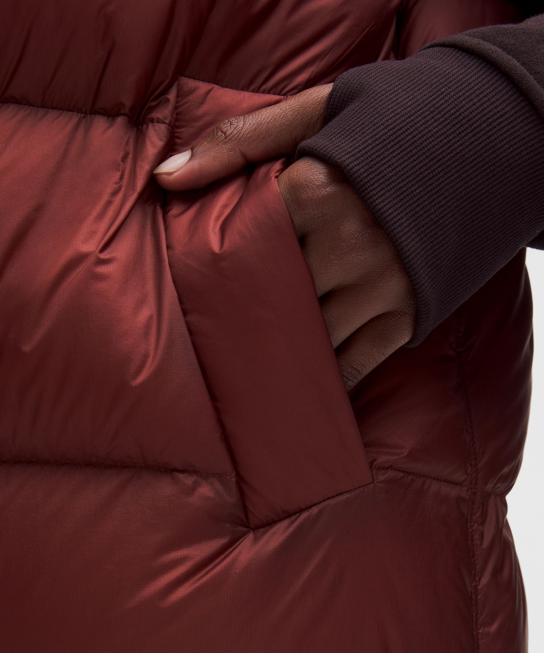 Lululemon Featherweight 900-down-fill Puffer Vest In Red