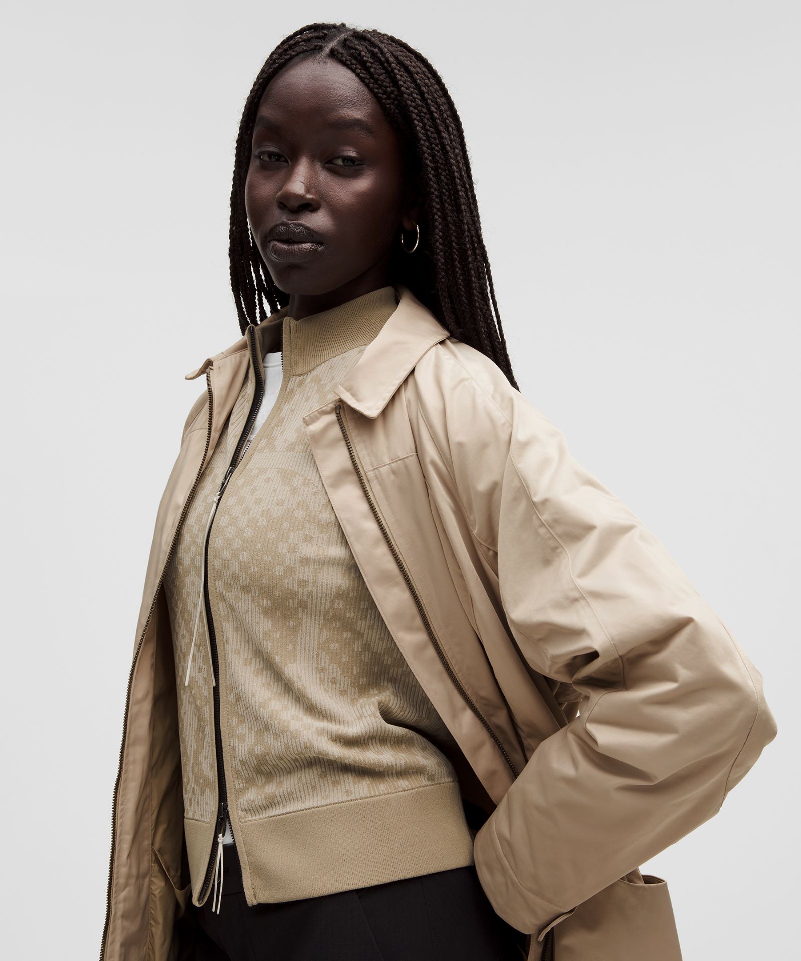 Женские куртки Lululemon Taffeta Removable-Hood Long Jacket *SLNSH Collection — фото 12