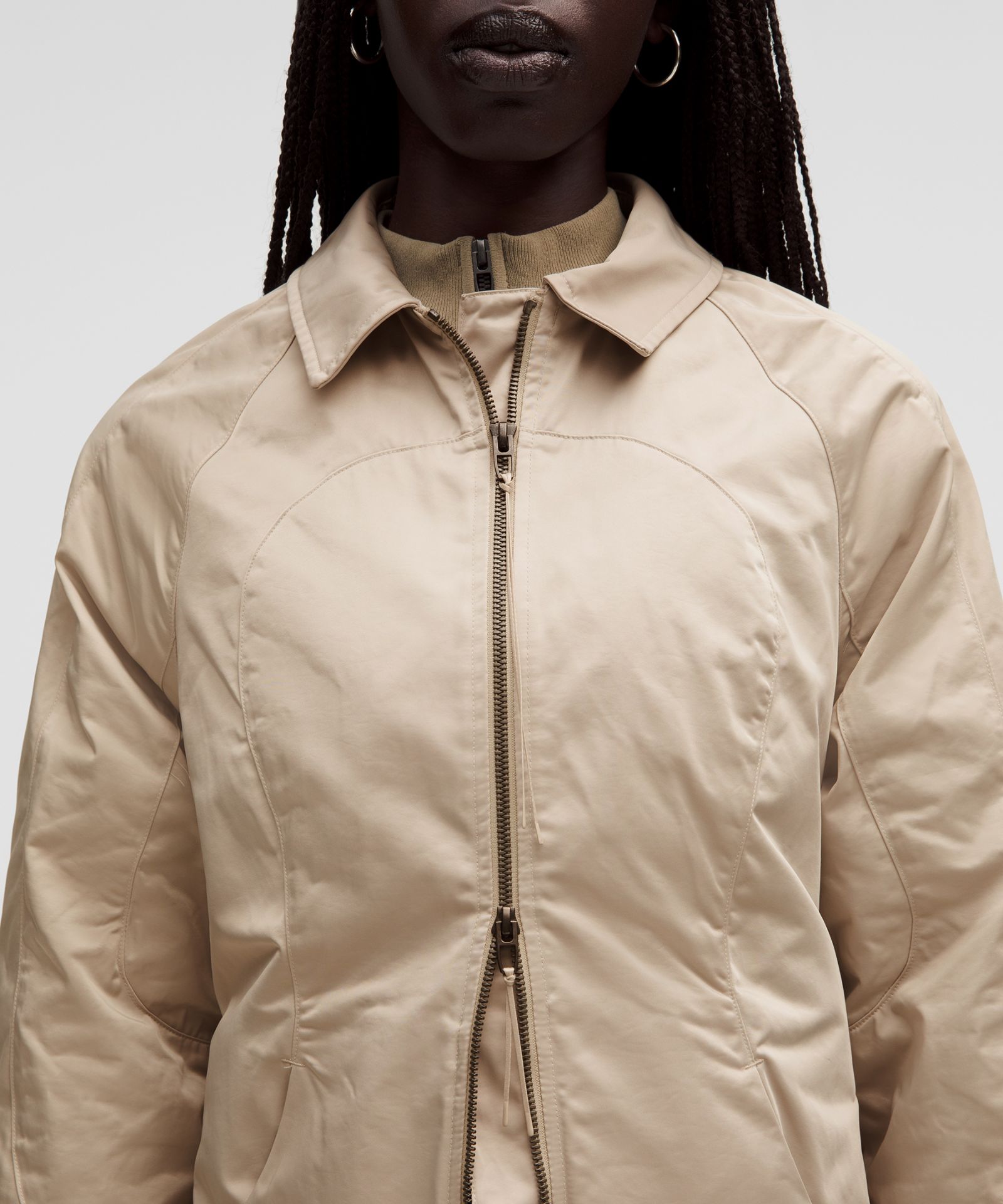 Женские куртки Lululemon Taffeta Removable-Hood Long Jacket *SLNSH Collection — фото 8