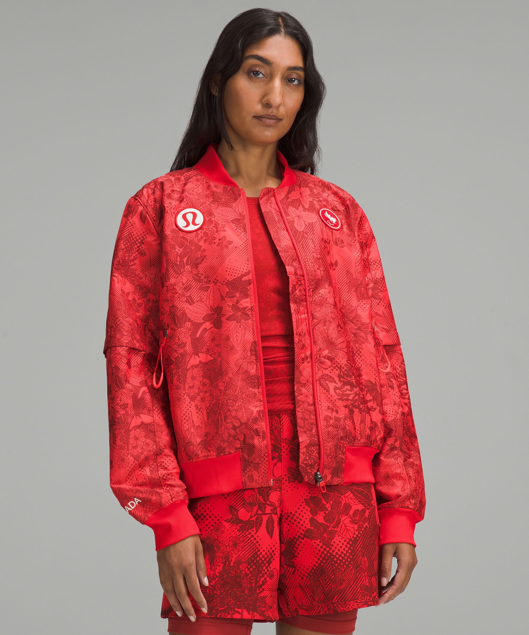 Team Canada Vented Jacquard Bomber Jacket *CPC Logo | Women's Coats & Jackets