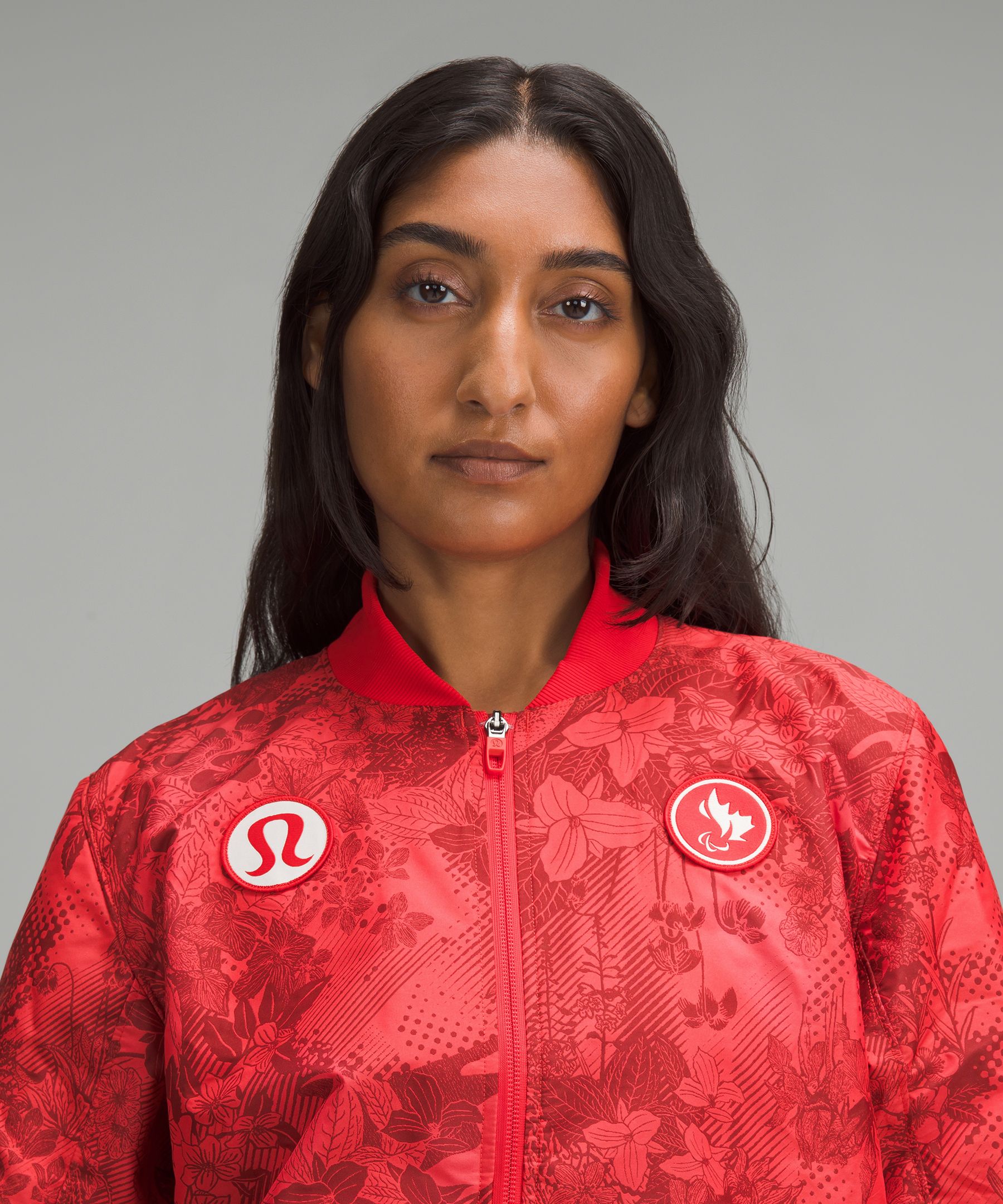 Team Canada Vented Jacquard Bomber Jacket *CPC Logo | Women's Coats & Jackets