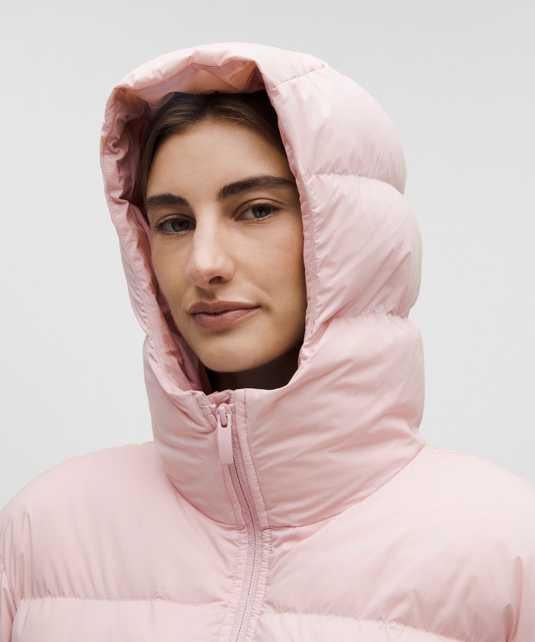 Lululemon Cinch-waist 600-down-fill Puffer In Pink
