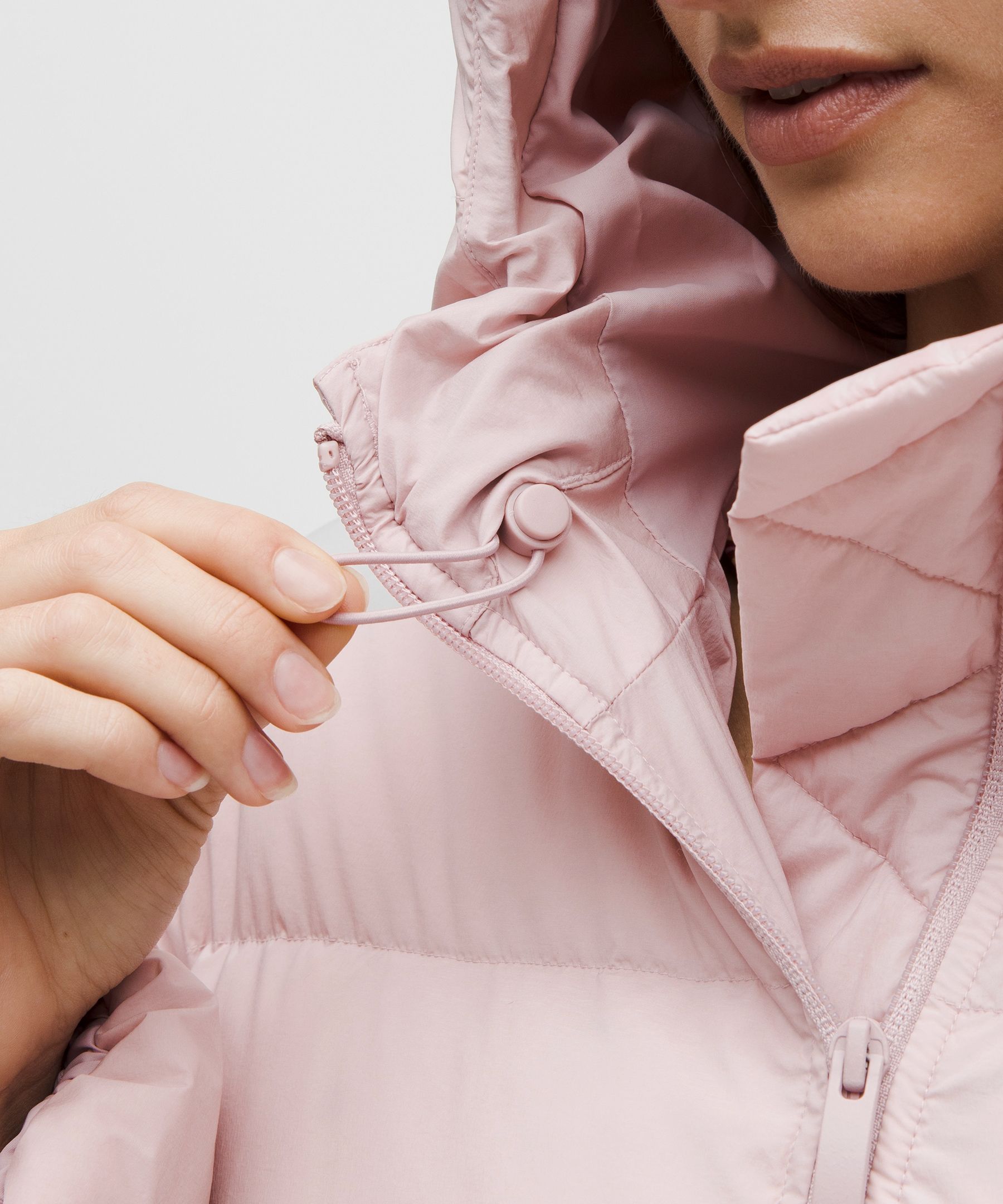 Lululemon Cinch-waist 600-down-fill Puffer In Pink