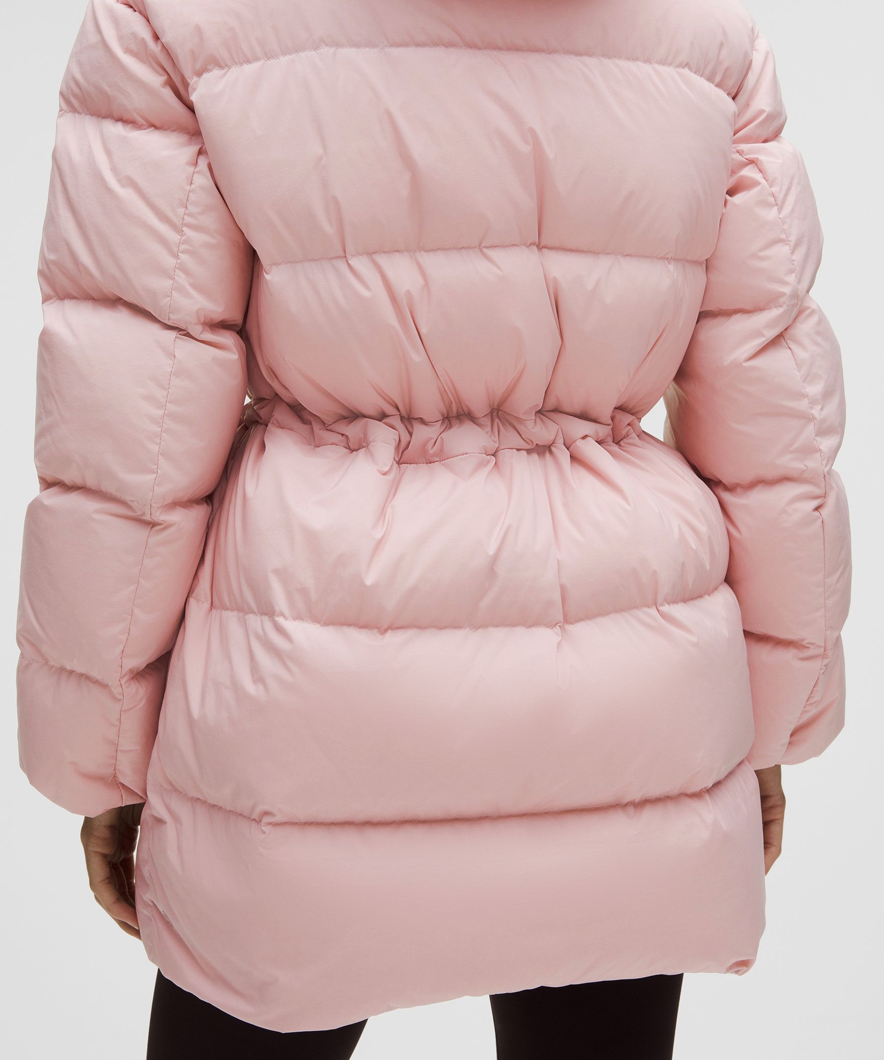 Lululemon Cinch-waist 600-down-fill Puffer In Pink
