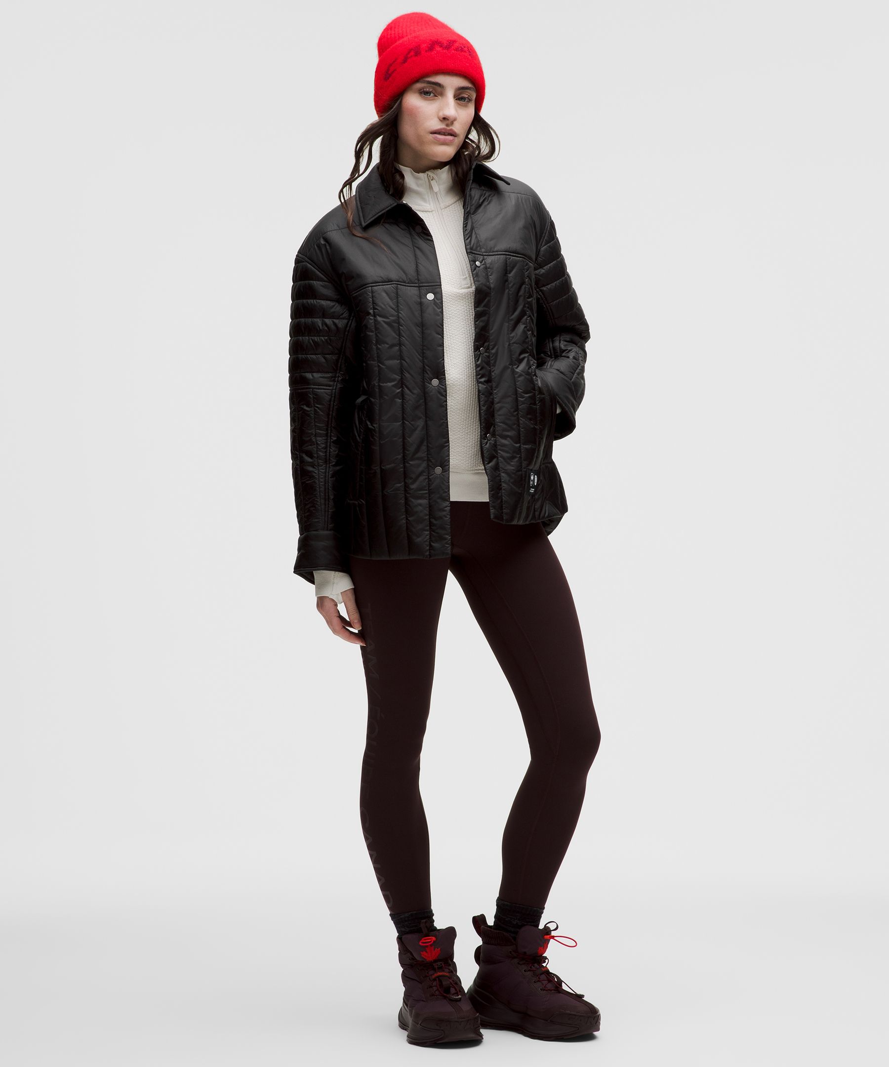 Team Canada Women's Nylon Taffeta Insulated Shacket *COC Logo