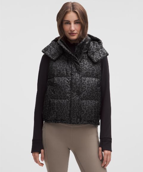 Женский пуховый жилет Lululemon Wunder Puff 600-Down-Fill Cropped