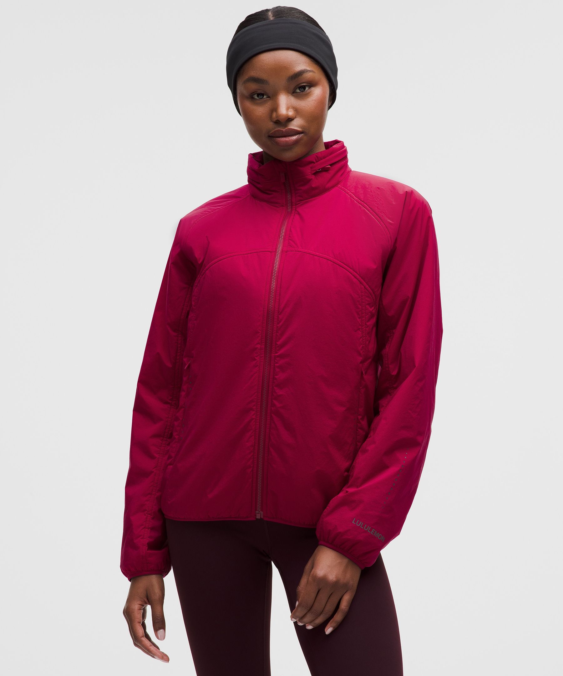 Lululemon Insulated Back-vent Running Jacket In Pink