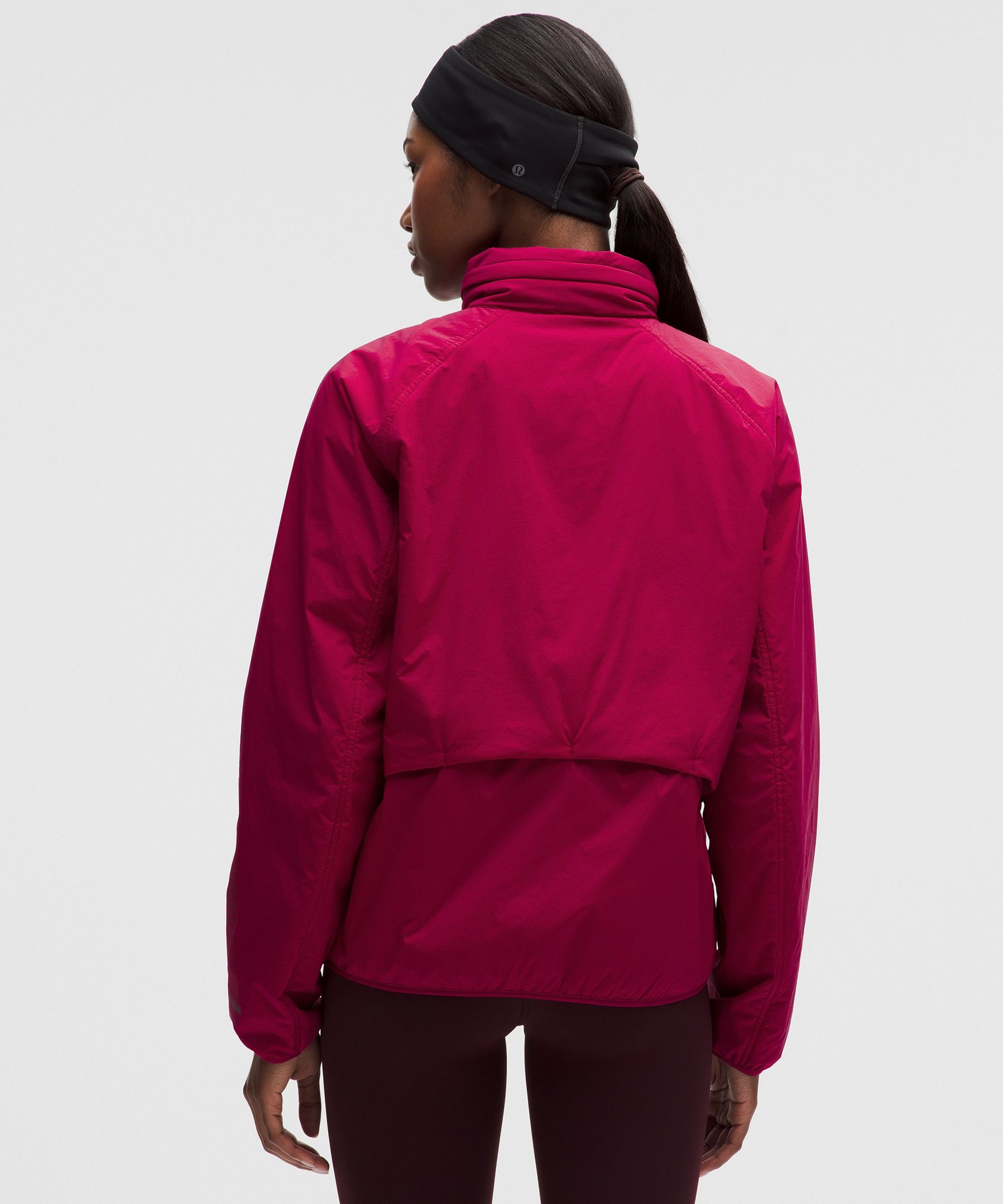 Lululemon Insulated Back-vent Running Jacket In Pink