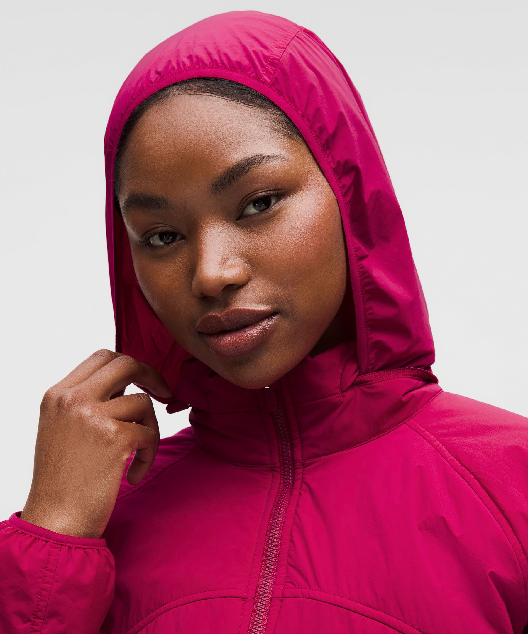 Lululemon Insulated Back-vent Running Jacket In Pink