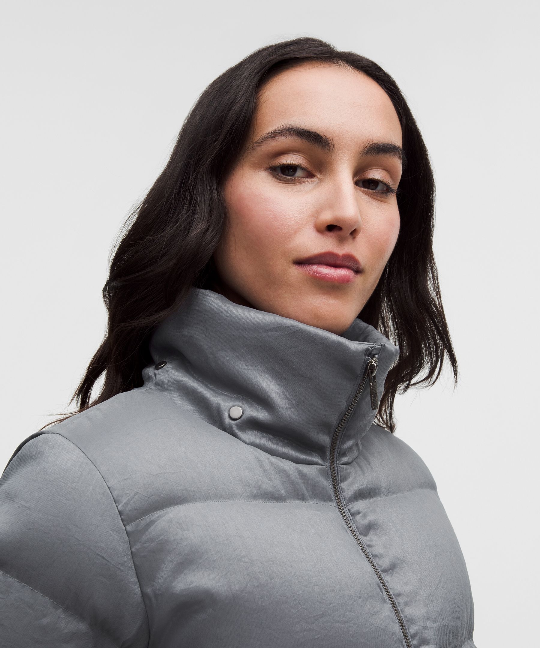 Lululemon Wunder Puff 600-down-fill Jacket In Gray