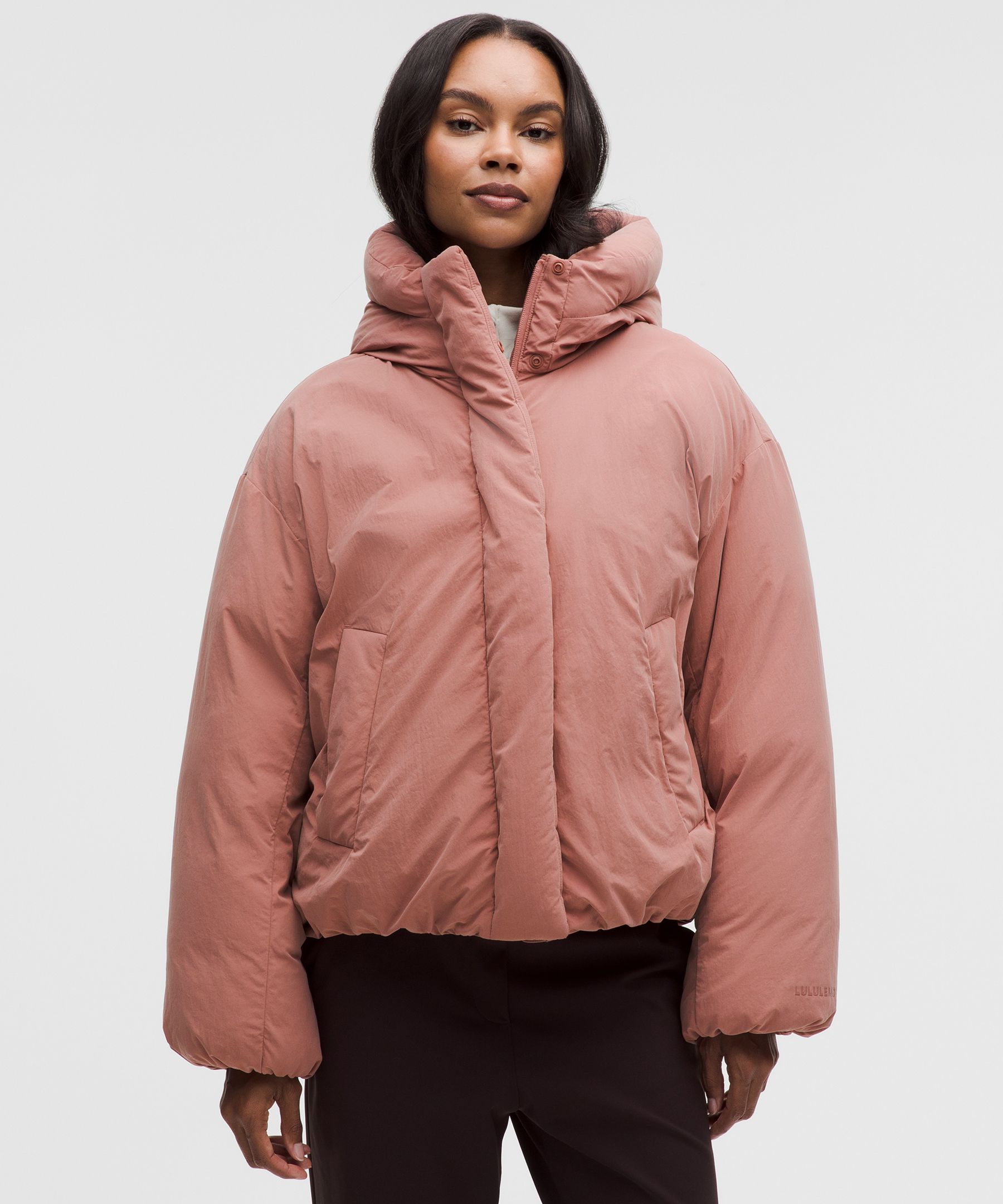 Lululemon Bubble-hem 600-down-fill Puffer Jacket In Pink