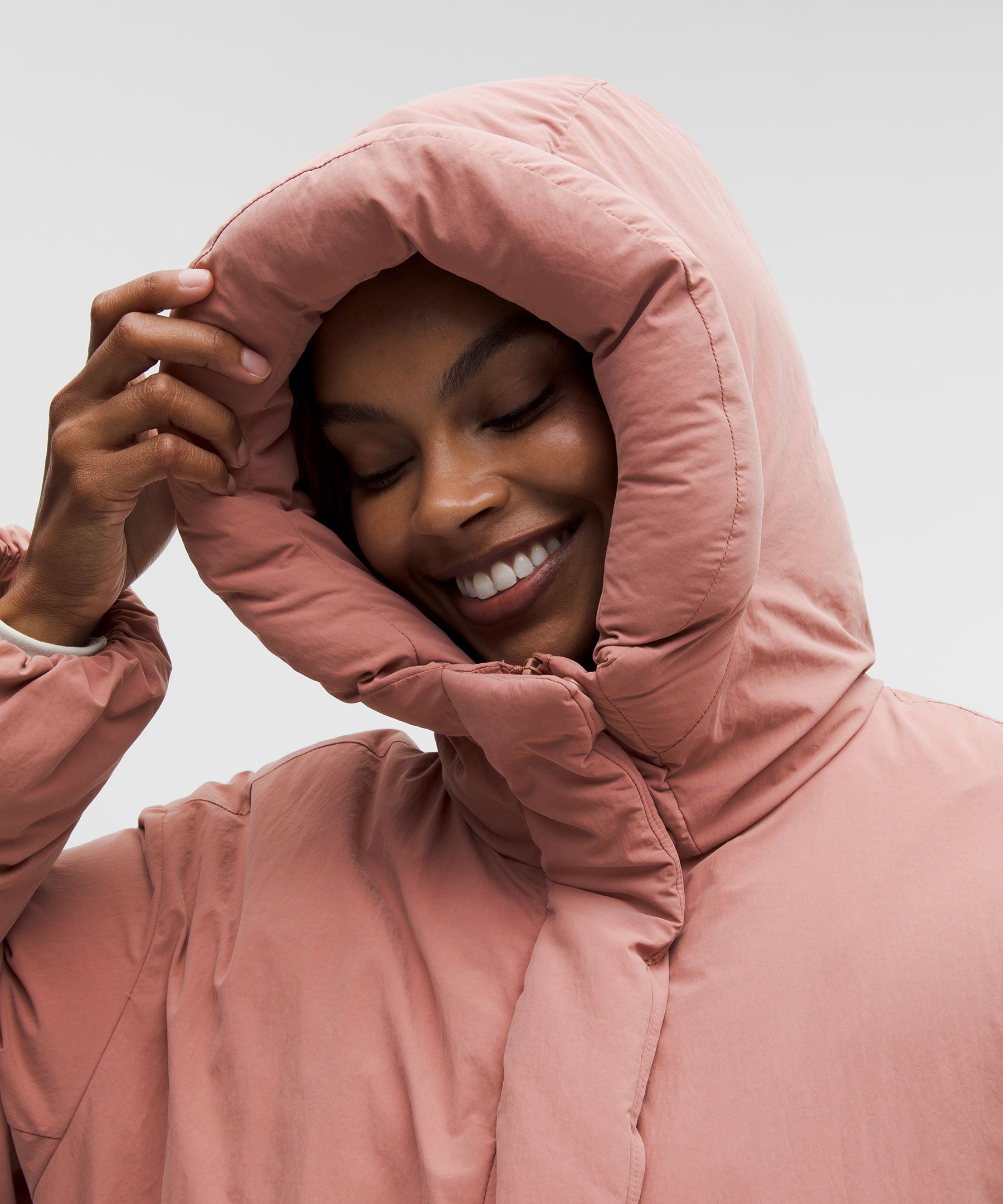 Lululemon Bubble-hem 600-down-fill Puffer Jacket In Pink