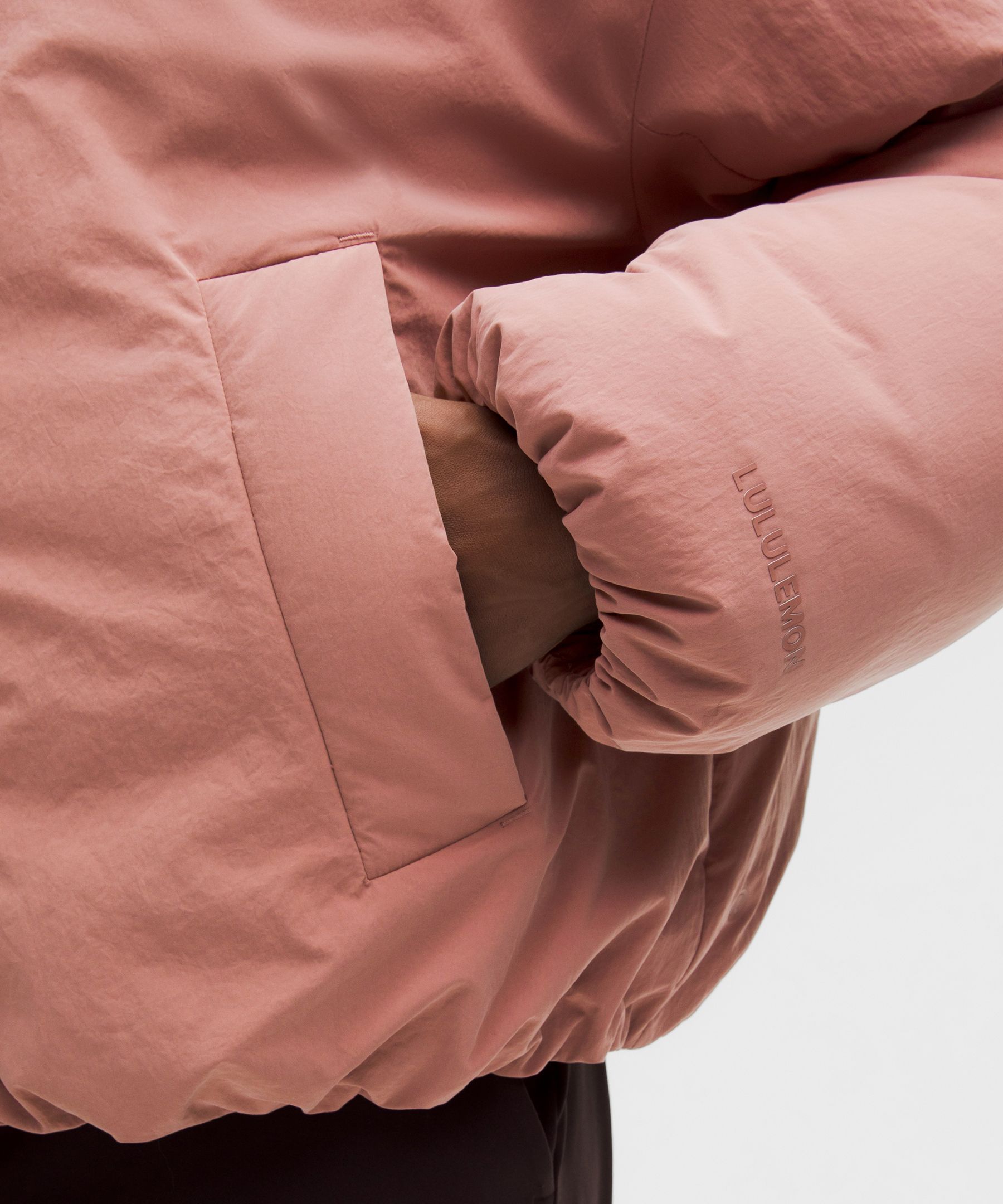 Lululemon Bubble-hem 600-down-fill Puffer Jacket In Pink