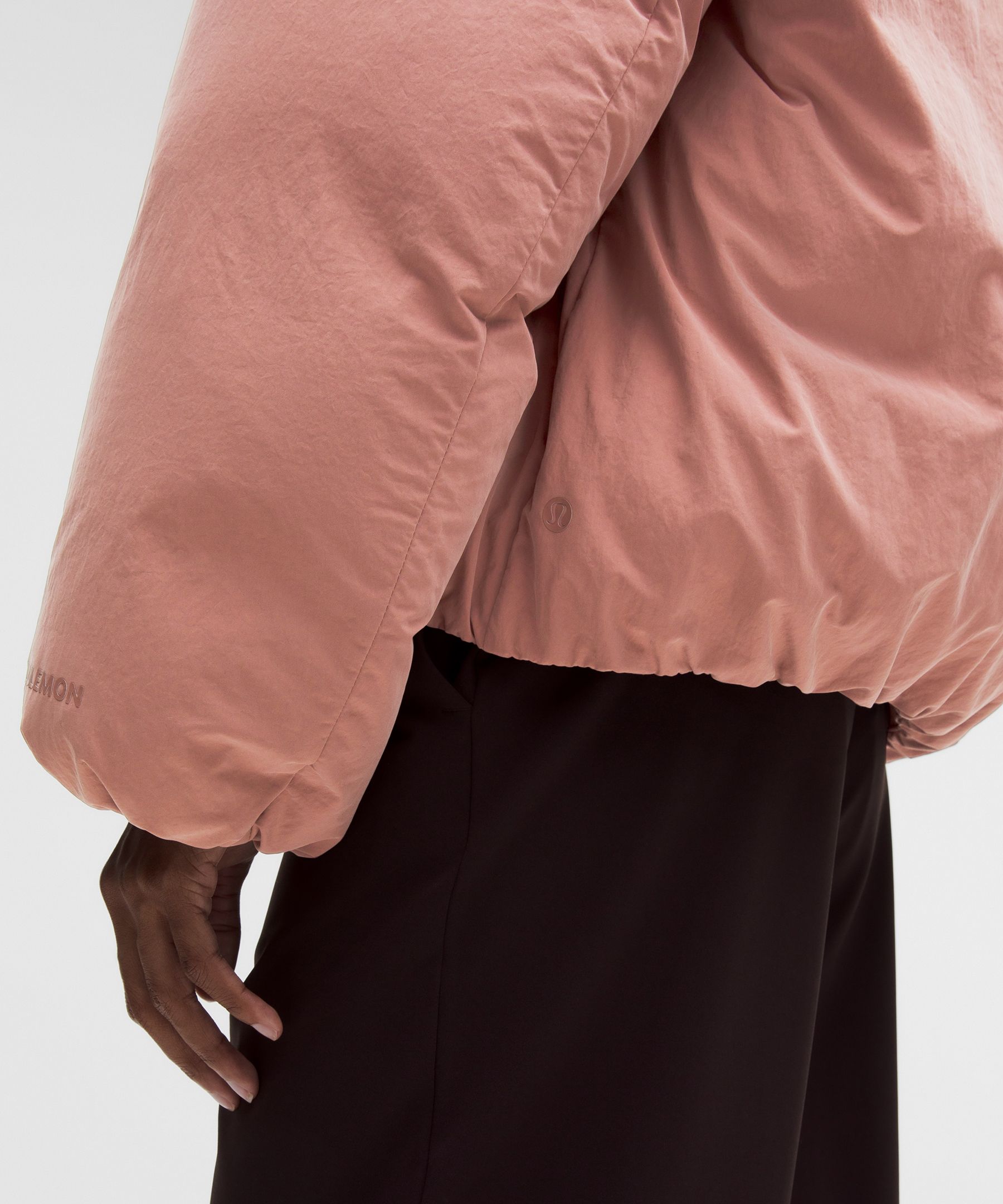 Lululemon Bubble-hem 600-down-fill Puffer Jacket In Pink