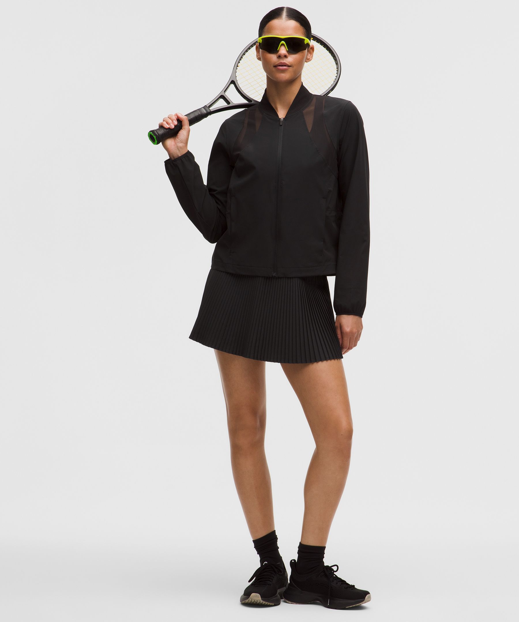 Mesh-Ventilated Tennis Jacket