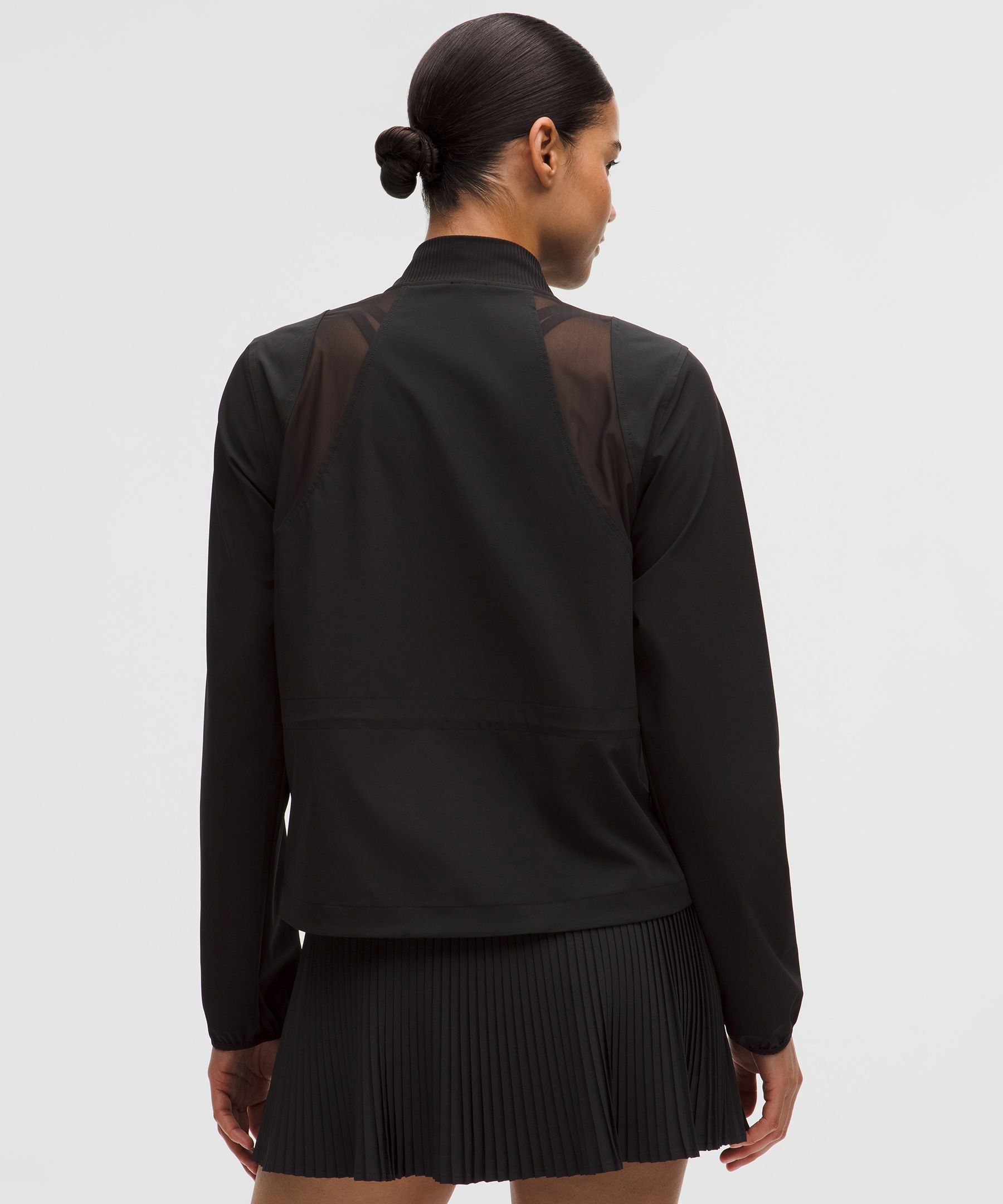 Mesh-Ventilated Tennis Jacket