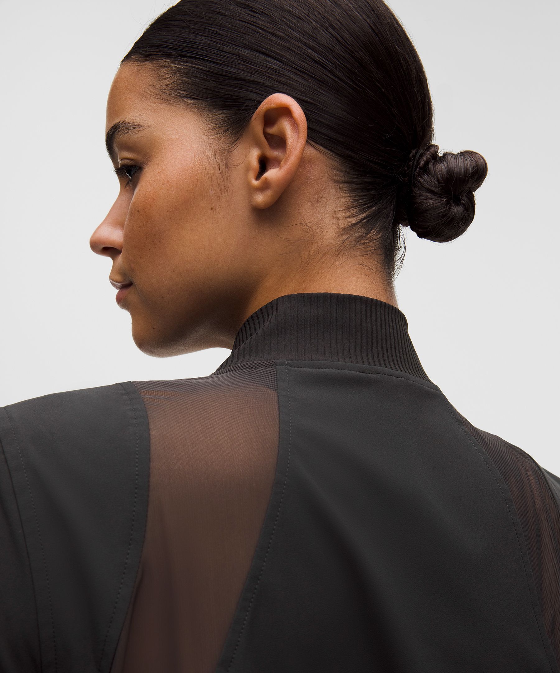 Mesh-Ventilated Tennis Jacket