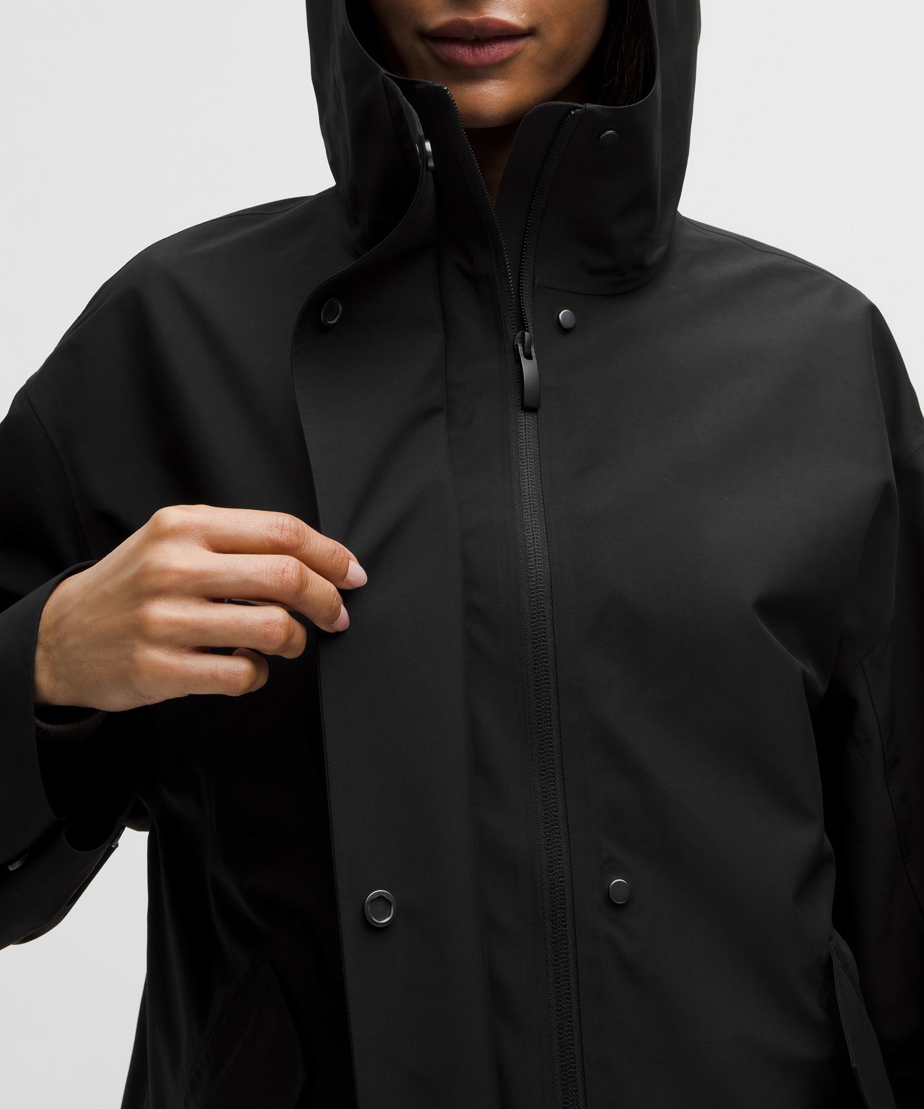 Oversized Cocoon Rain Coat