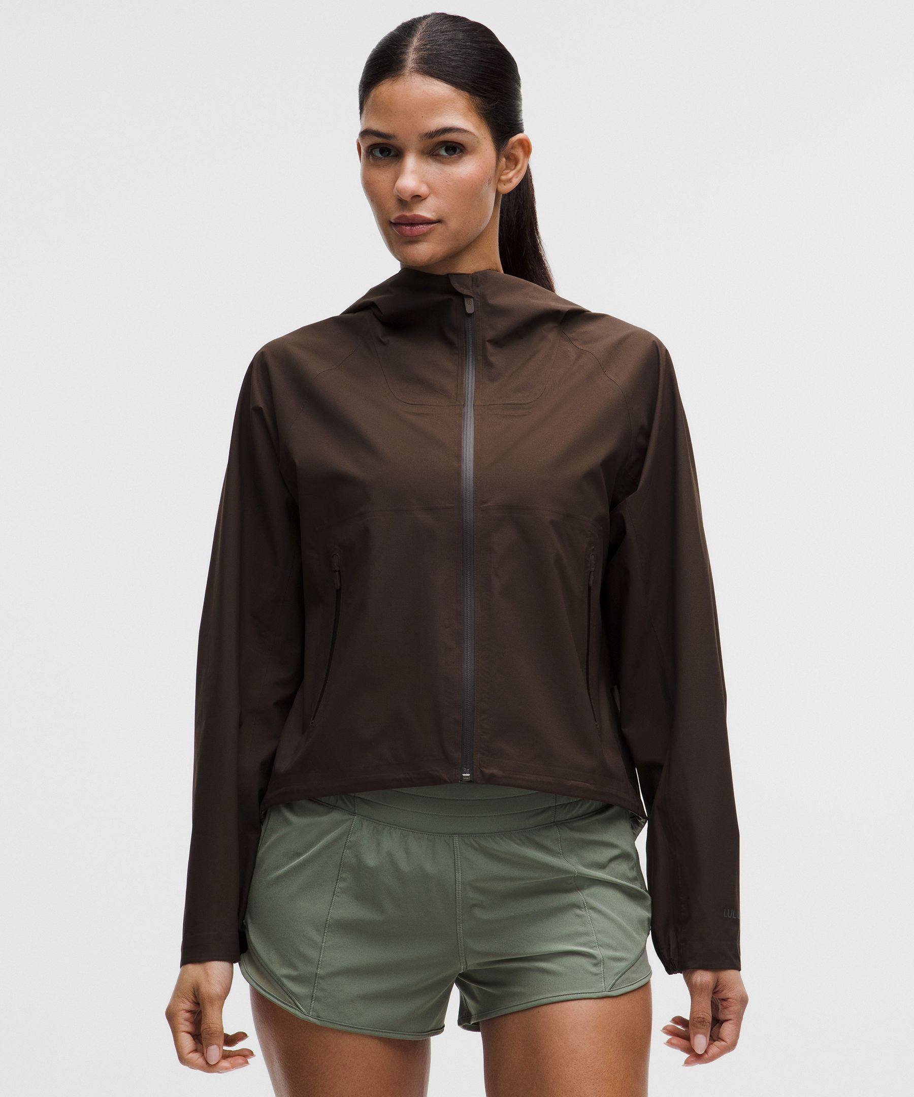 lululemon – Women’s Lightweight Waterproof Running Jacket – Color Brown – Size Medium