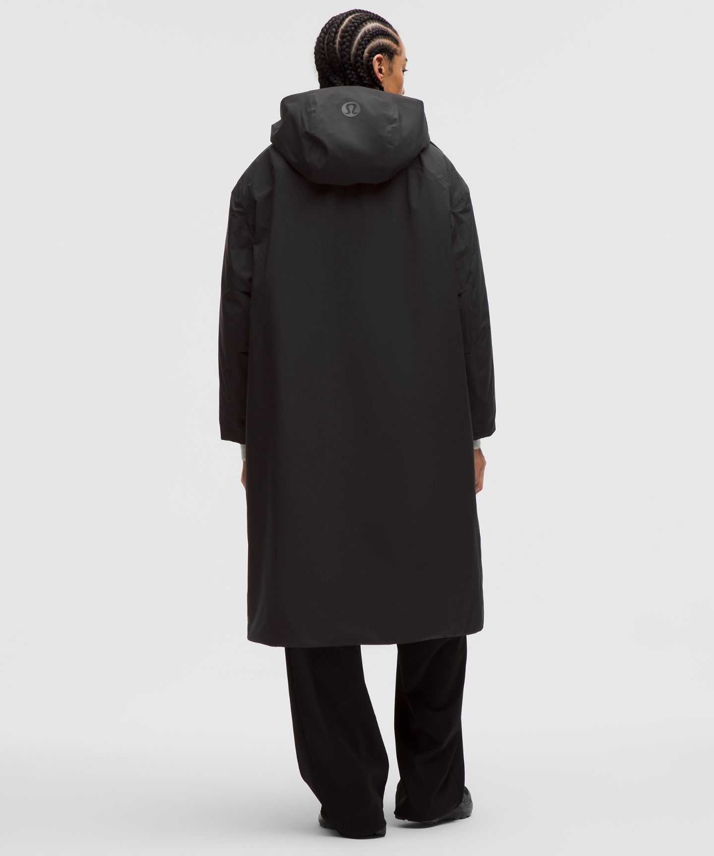 Женское пальто Lululemon Oversized Insulated Rain Coat, цвет: Чёрный — фото 2