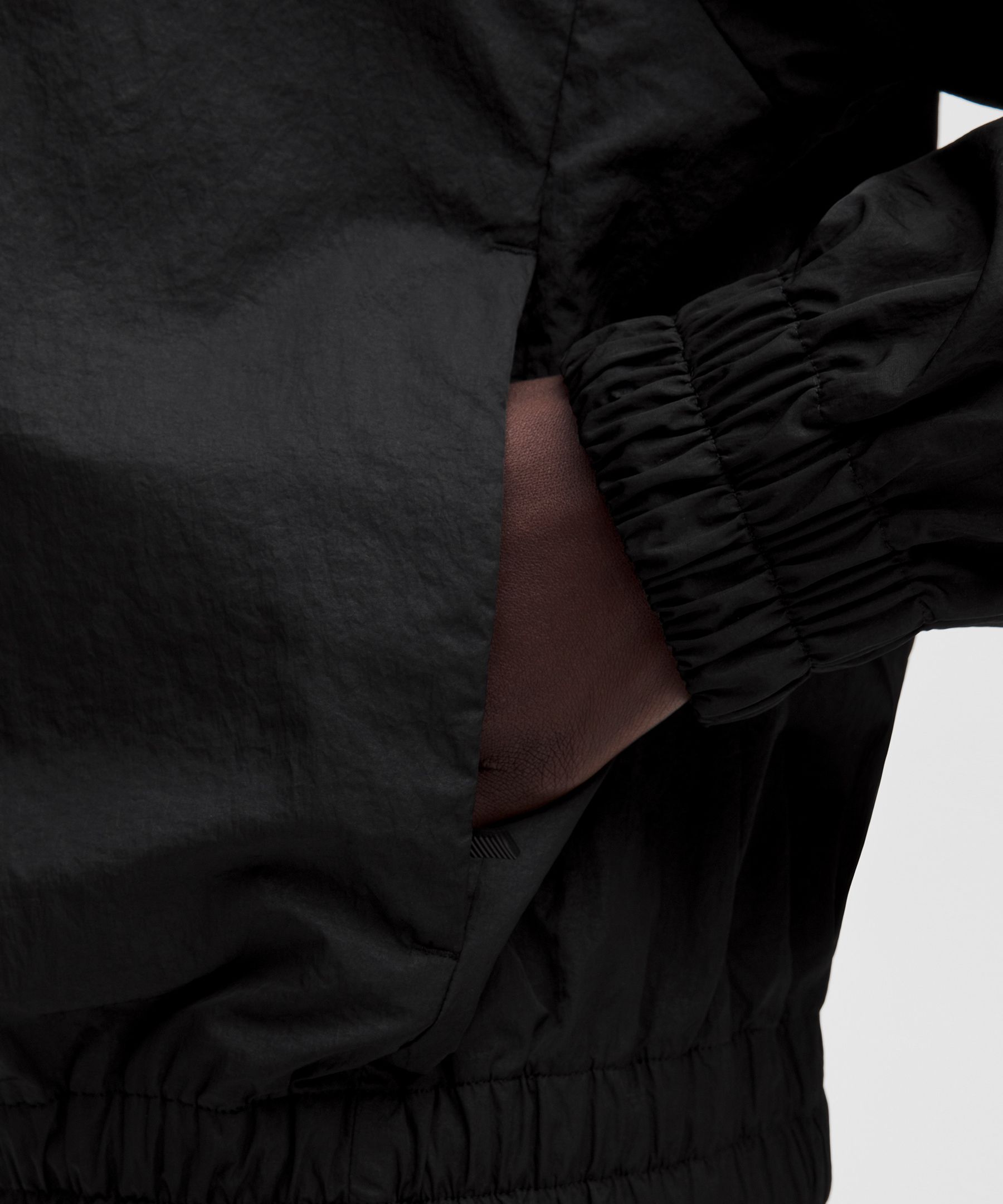 Lightweight Pleated Track Jacket