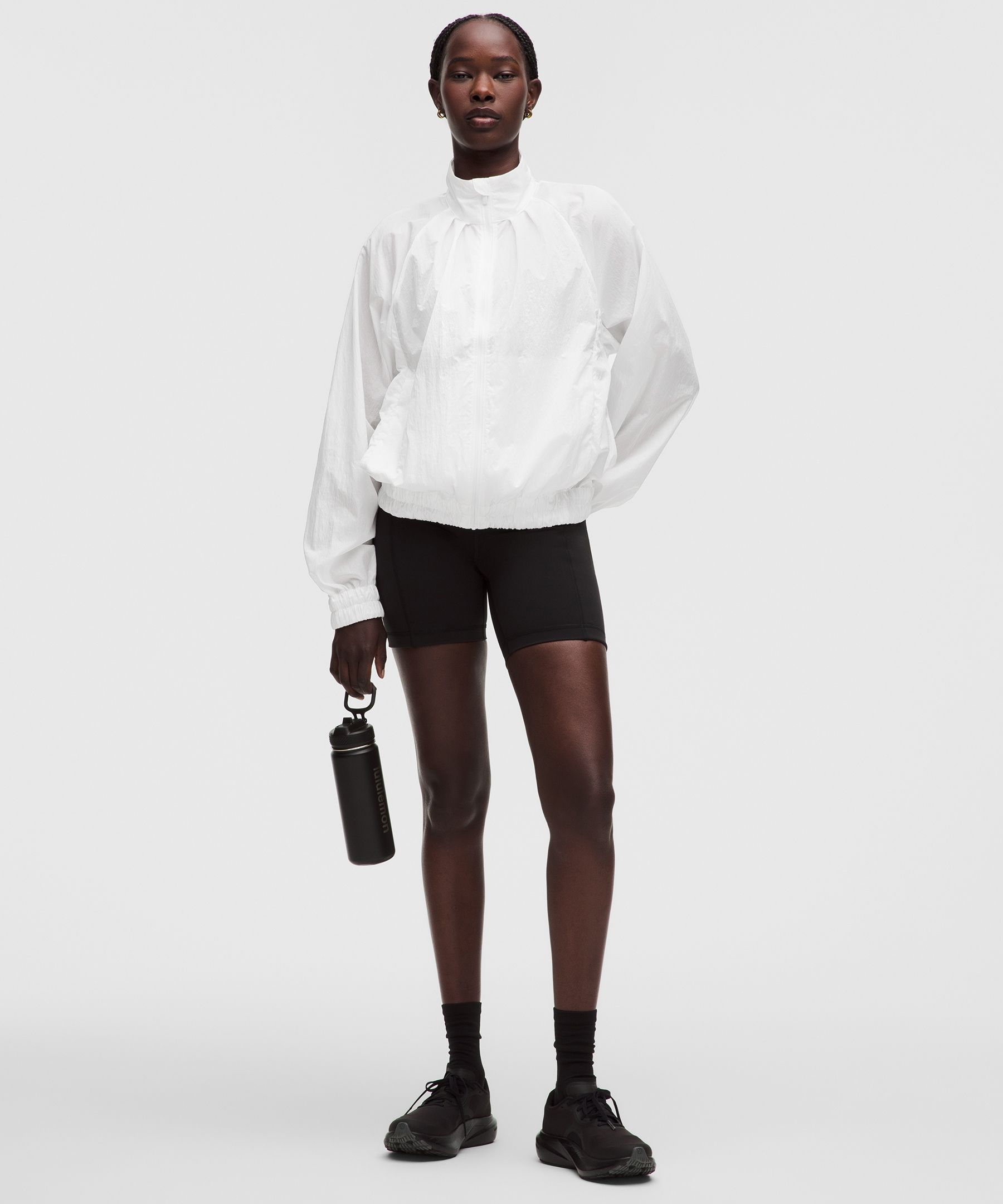 Lightweight Pleated Track Jacket