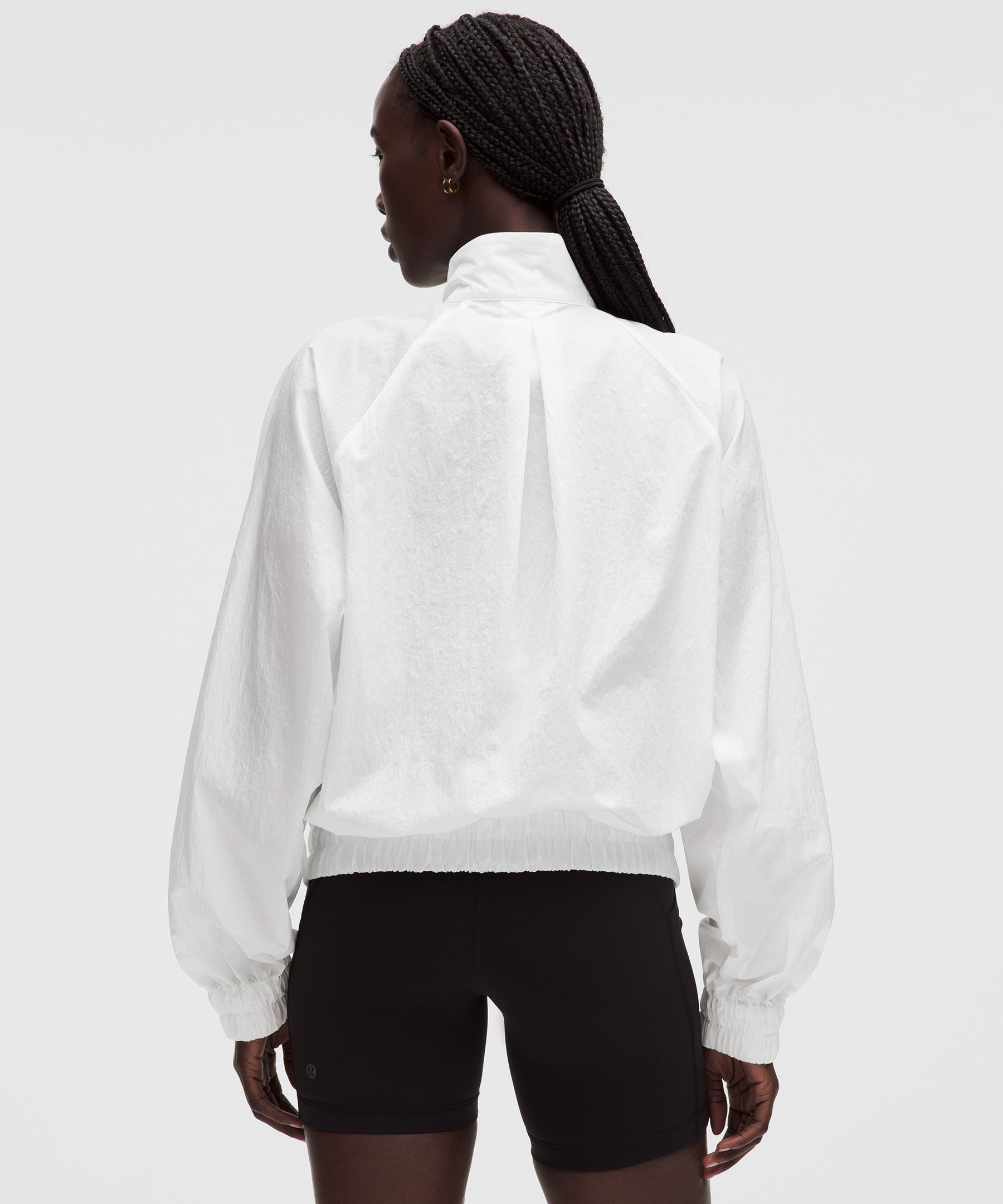 Lightweight Pleated Track Jacket