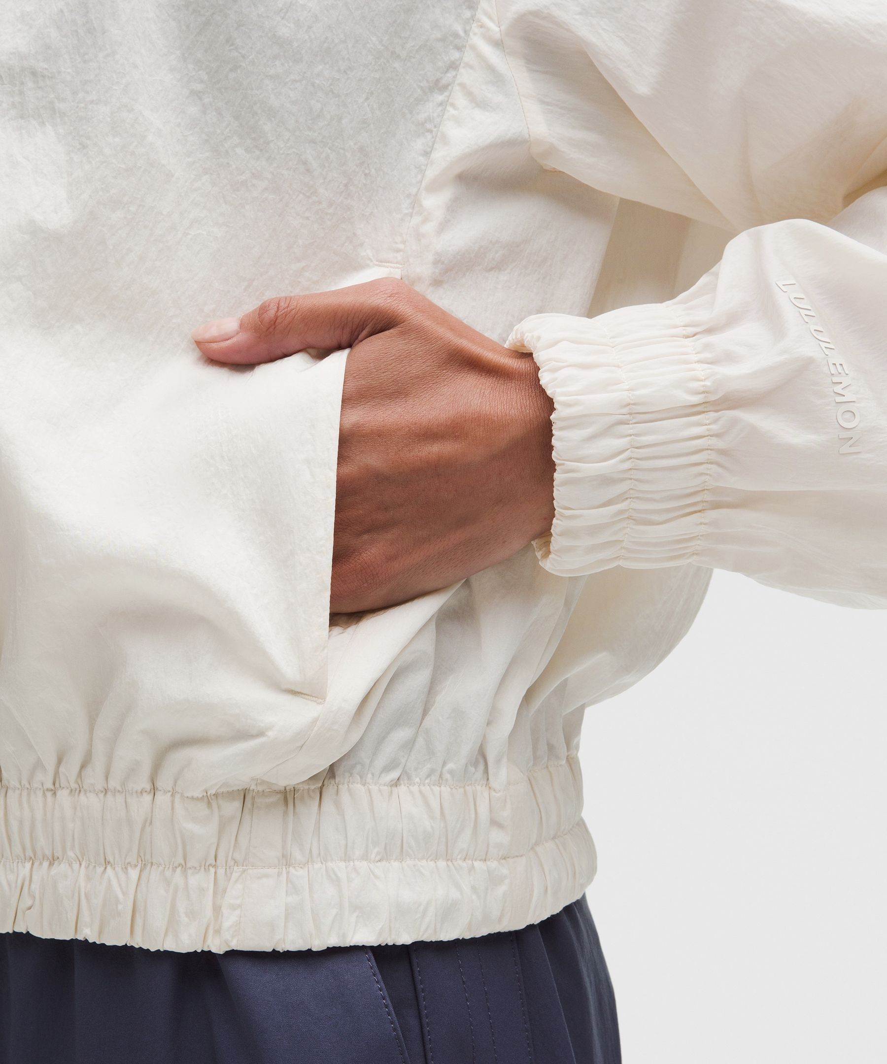 Lightweight Pleated Track Jacket