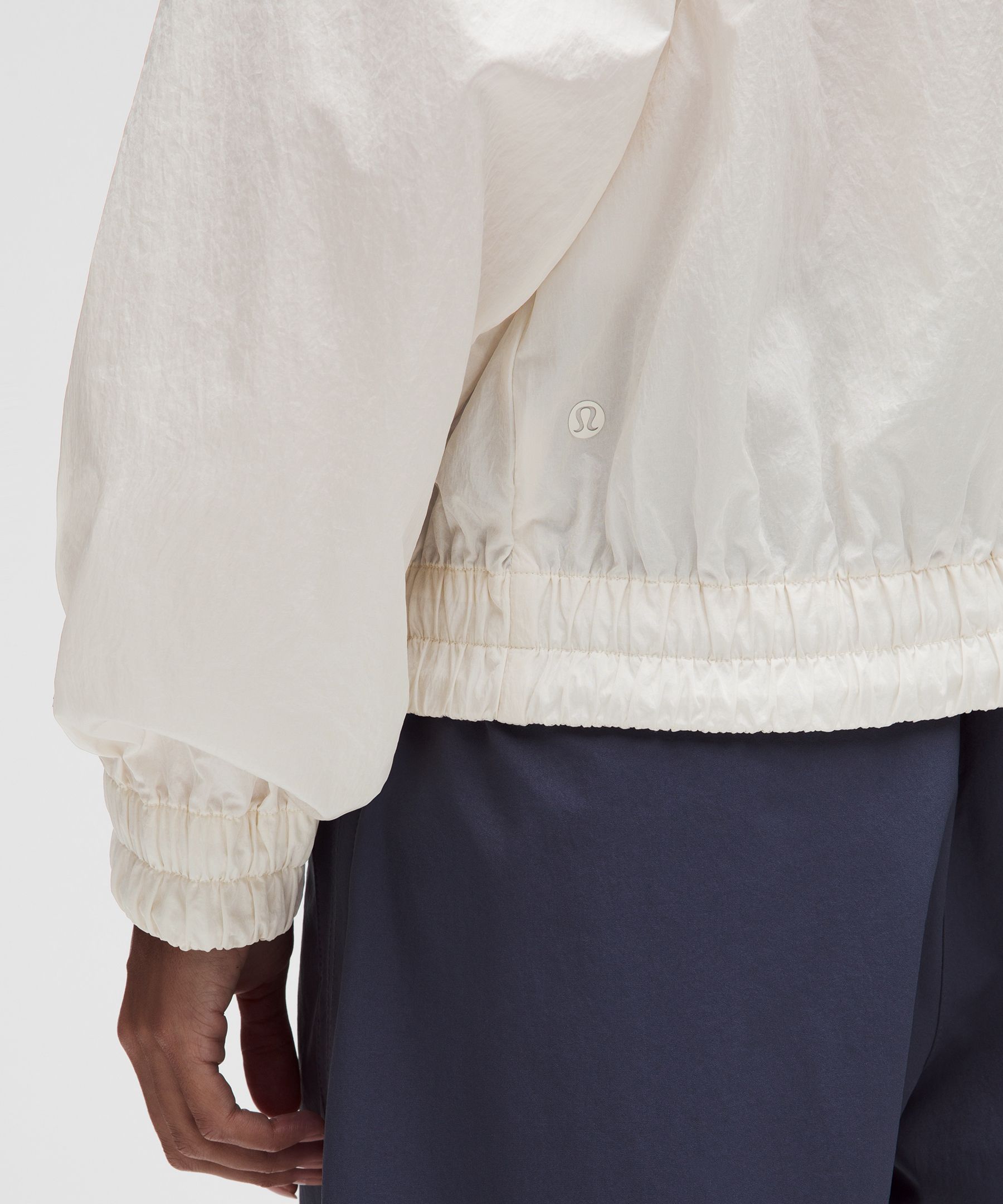 Lightweight Pleated Track Jacket